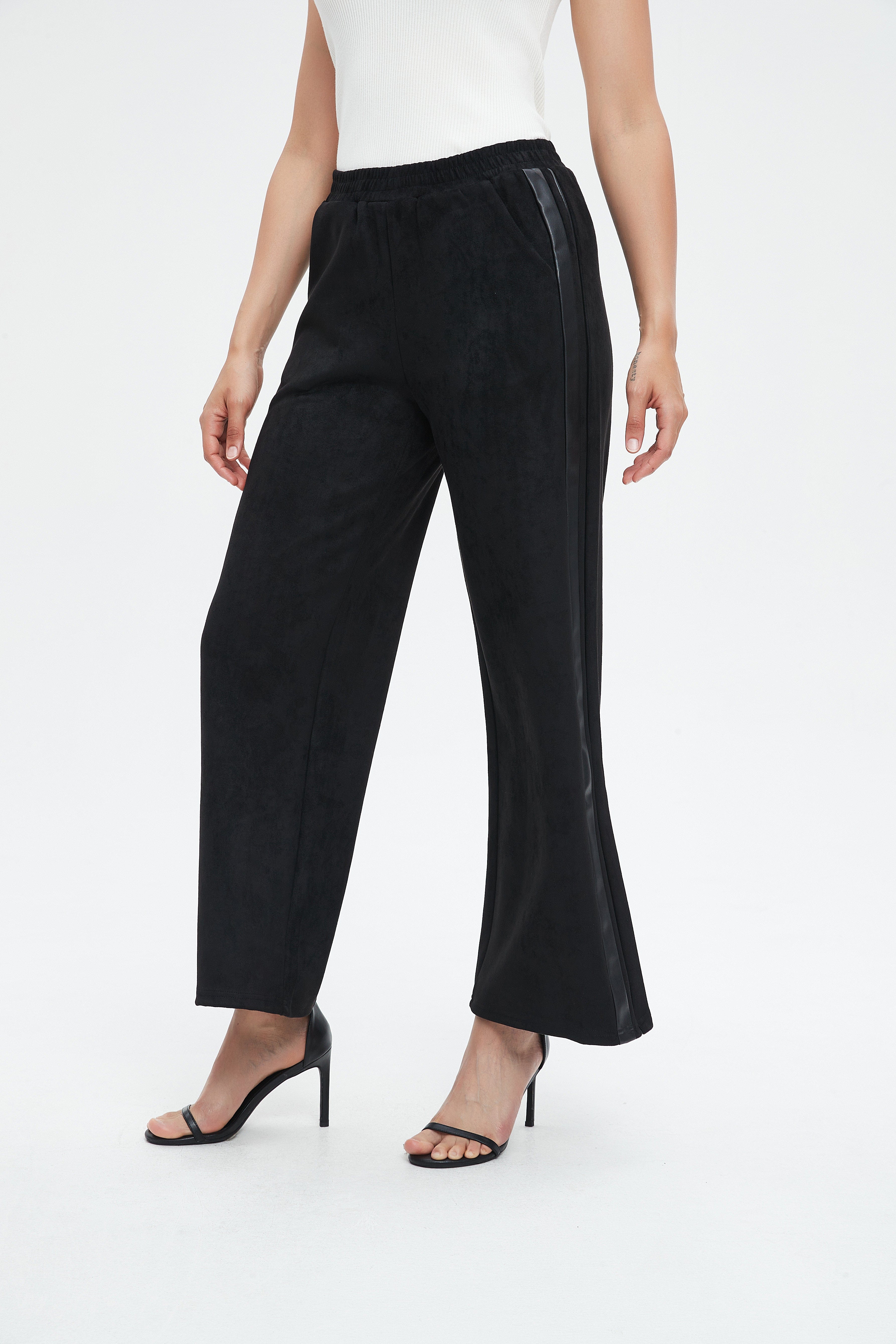 نتشي بنطلون طويل نسائي واسع ساده