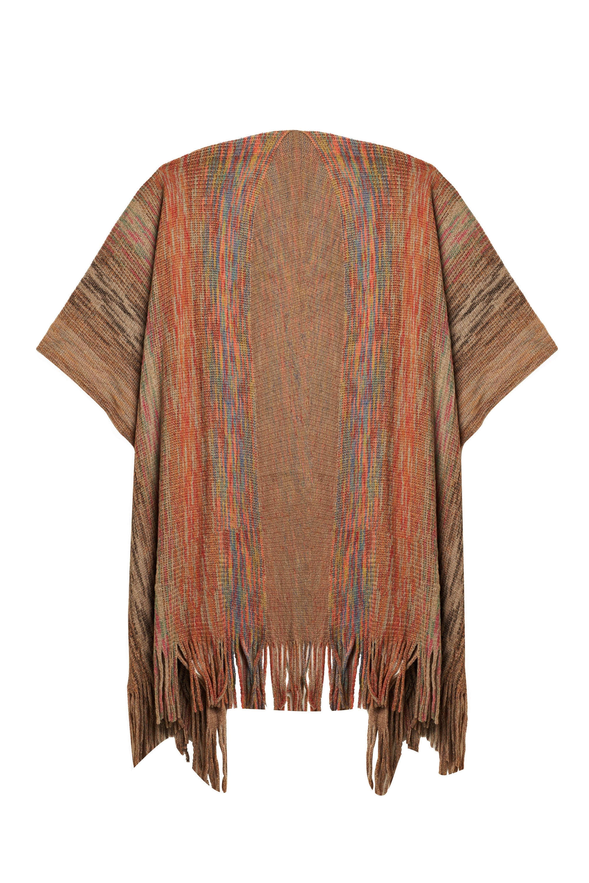 نتشي وشاح منقوش ملون مزين بالخيوط