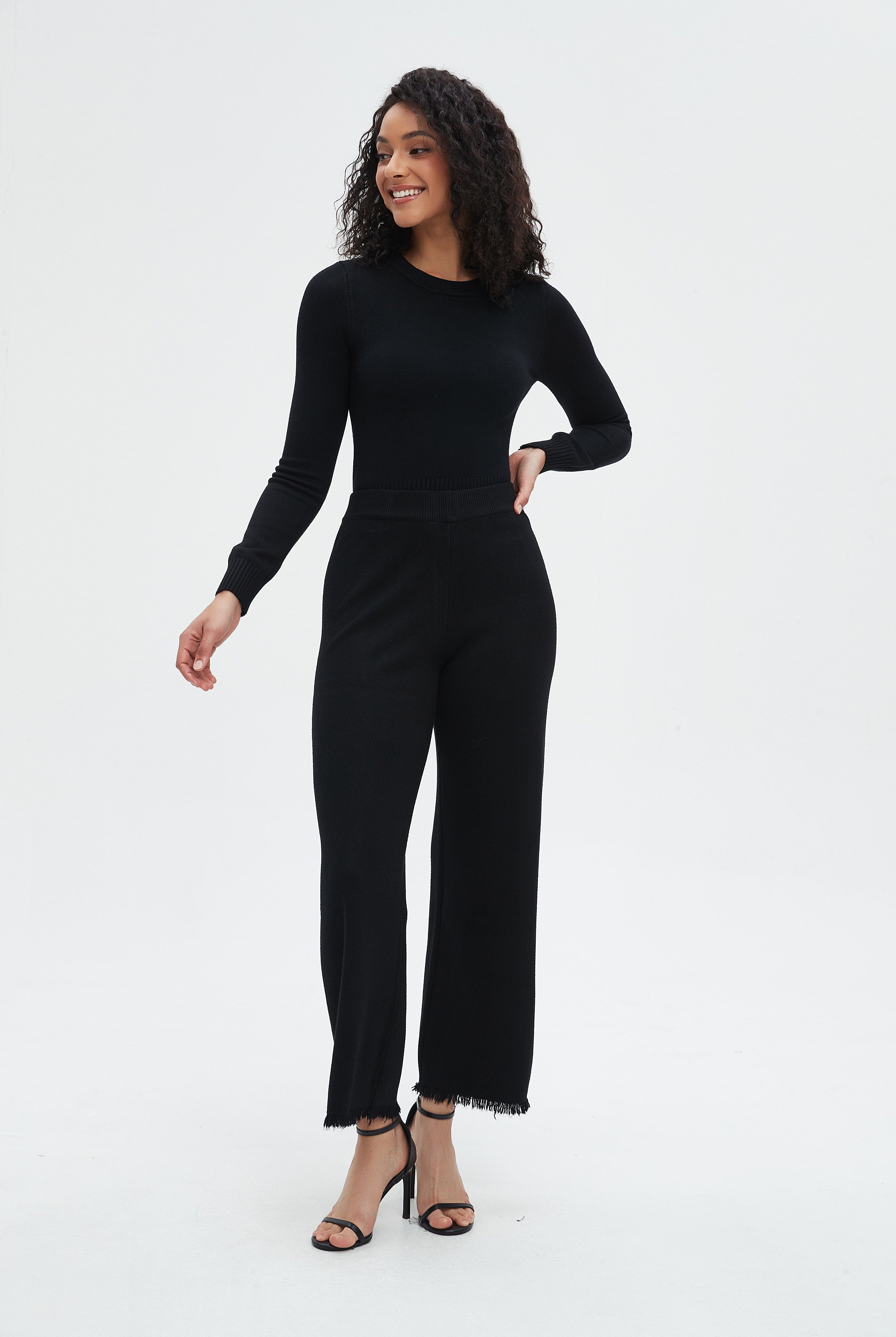 نتشي بنطلون نسائي واسع طويل