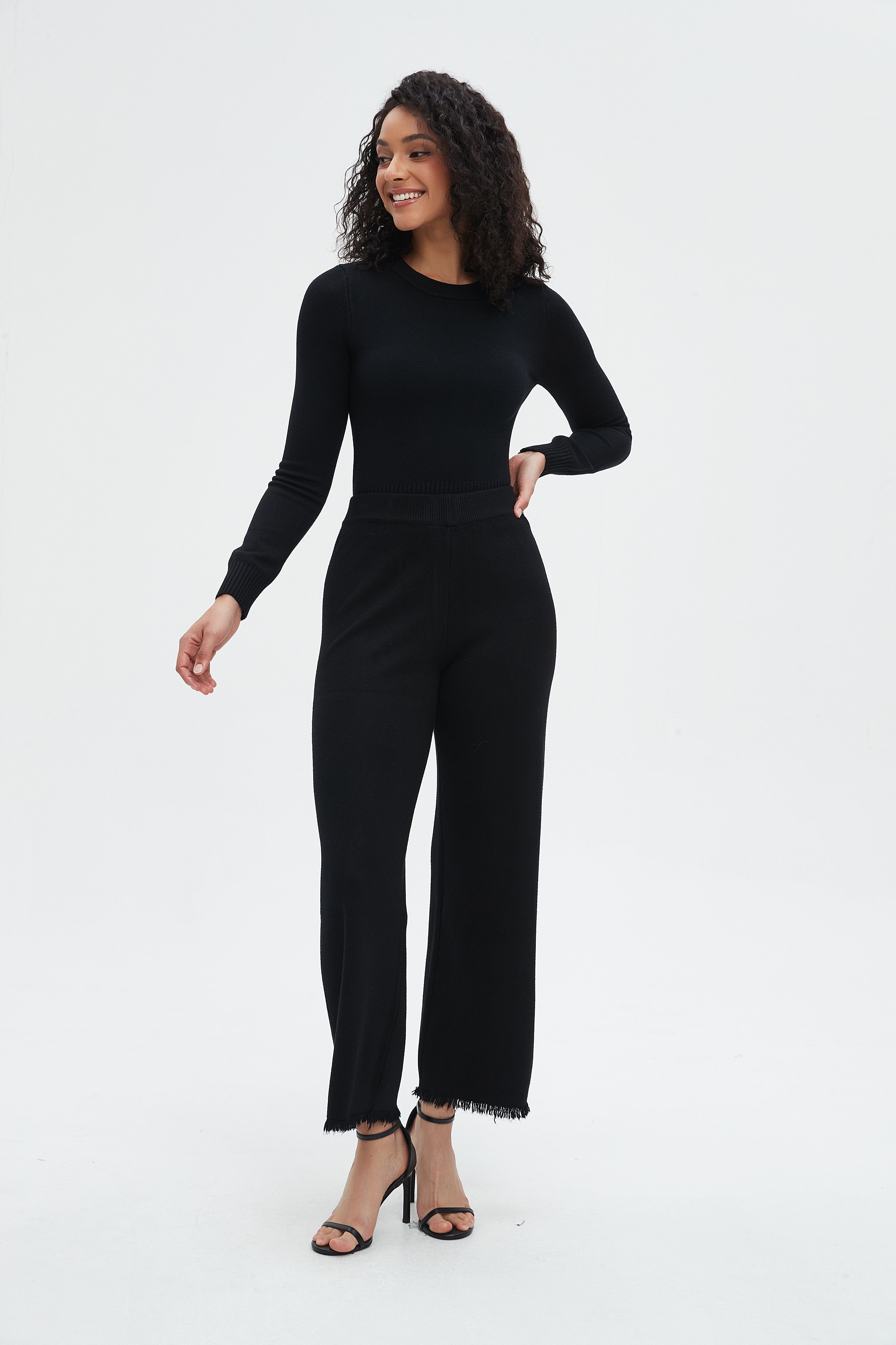 نتشي بنطلون نسائي واسع طويل