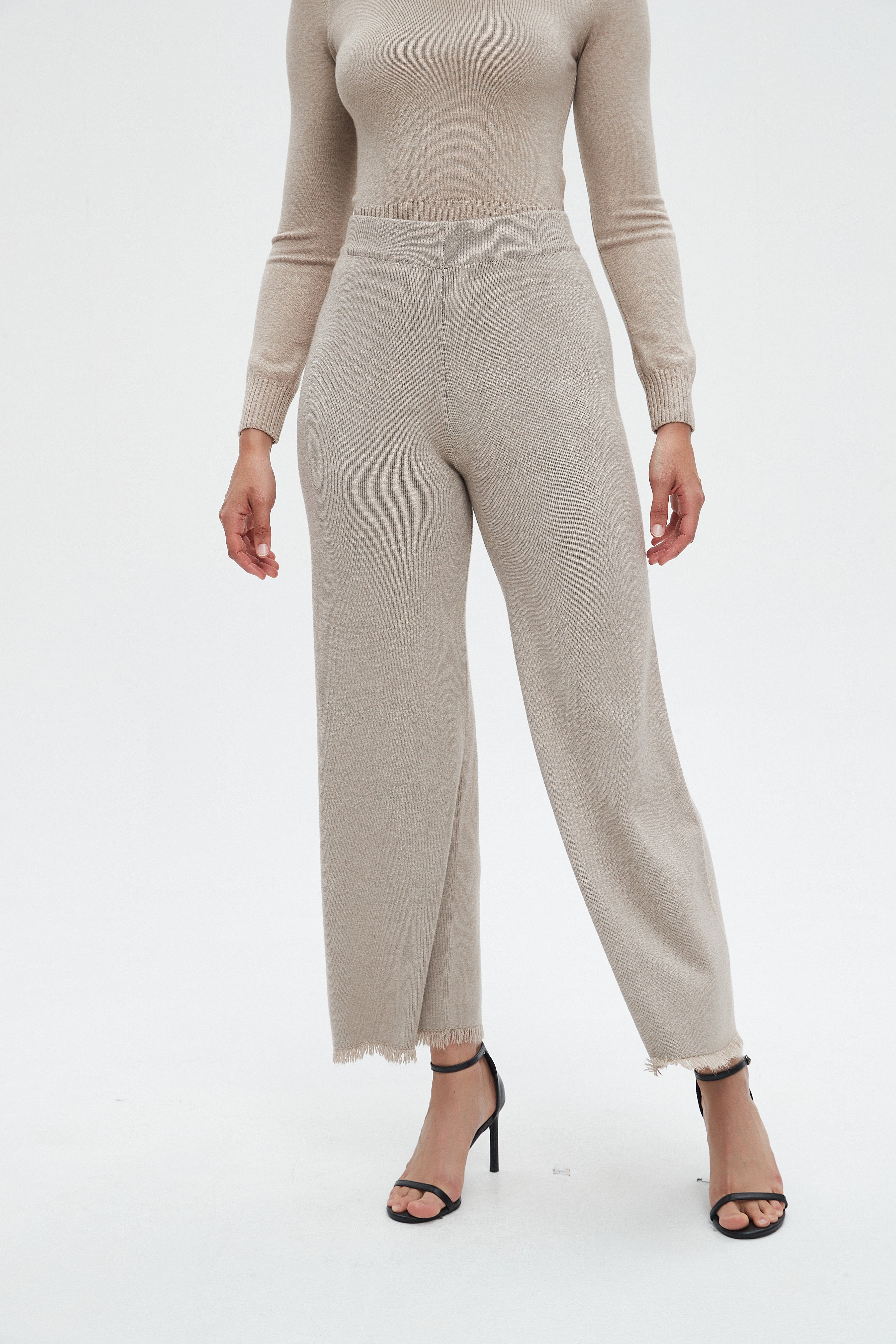 نتشي بنطلون نسائي واسع طويل