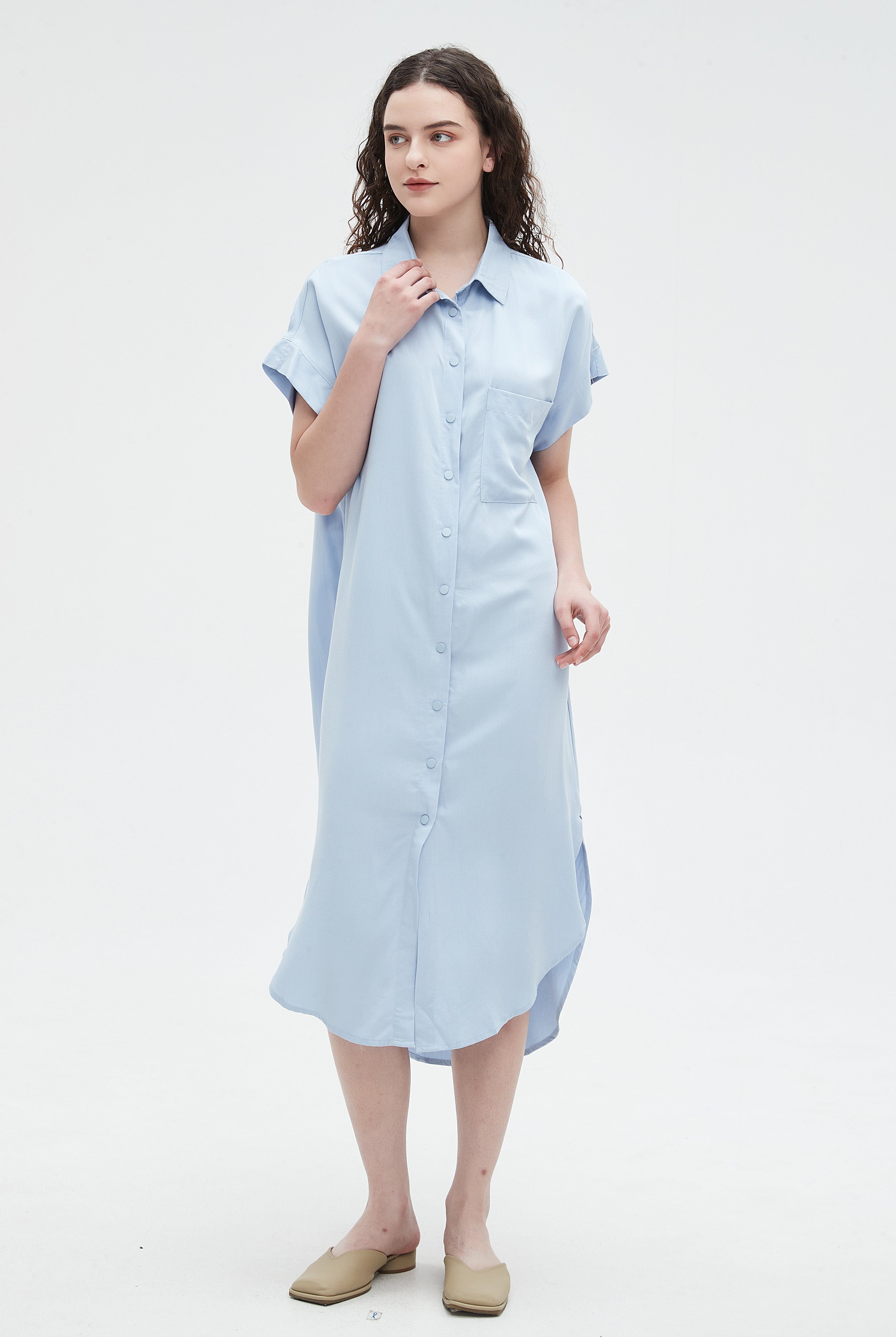 نتشي بلوزة نسائي طويلة جدا نص كم ساده