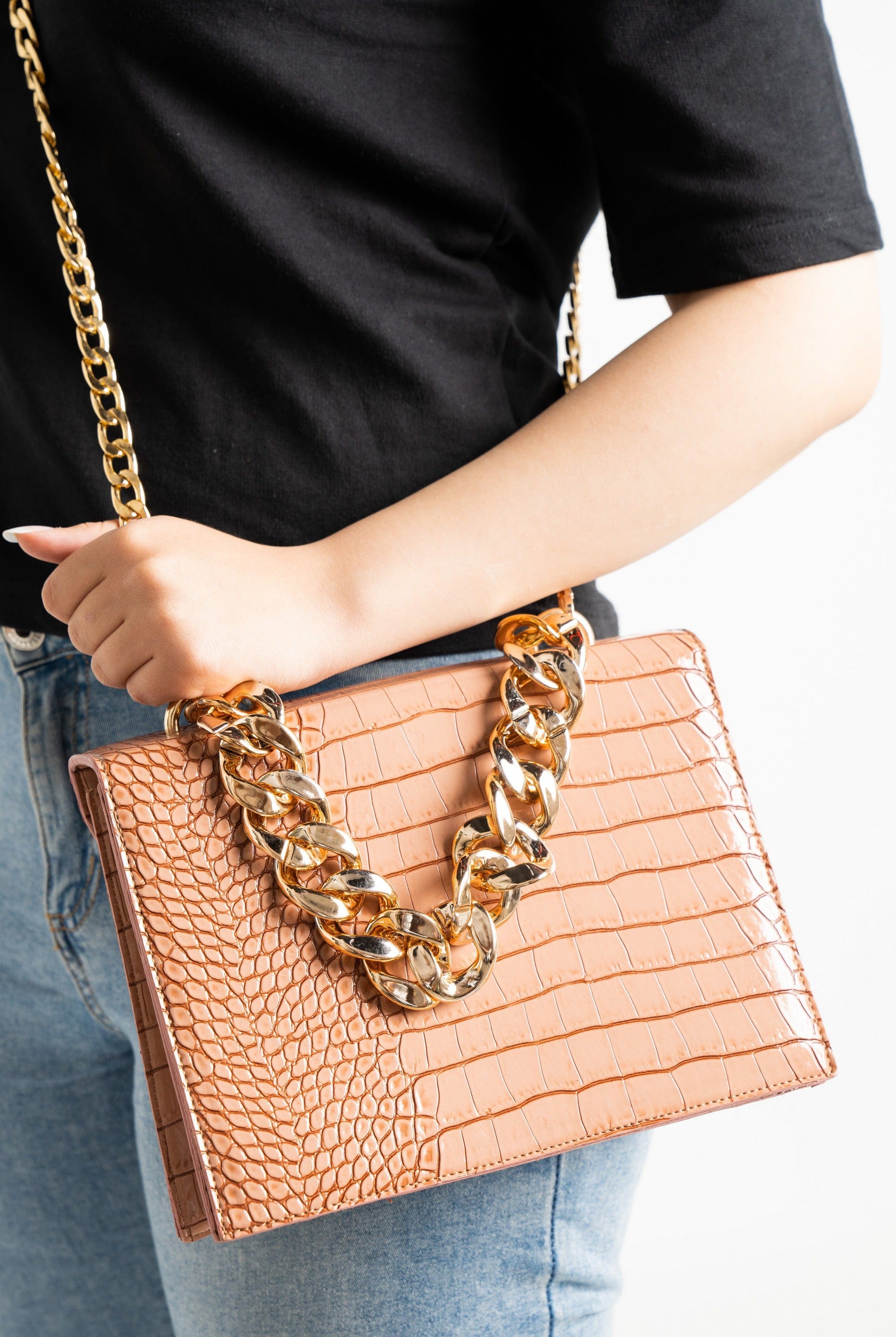 داليدرس حقيبة نسائية جلد ثعبان