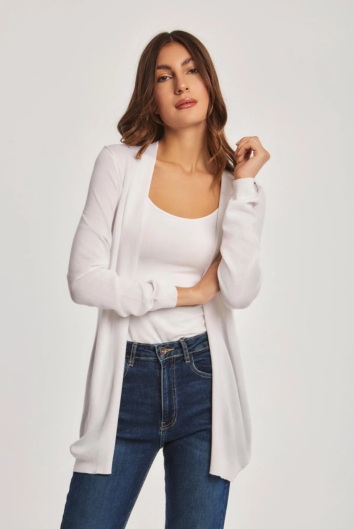 داليدرس كارديجان طويل سادة كم طويل