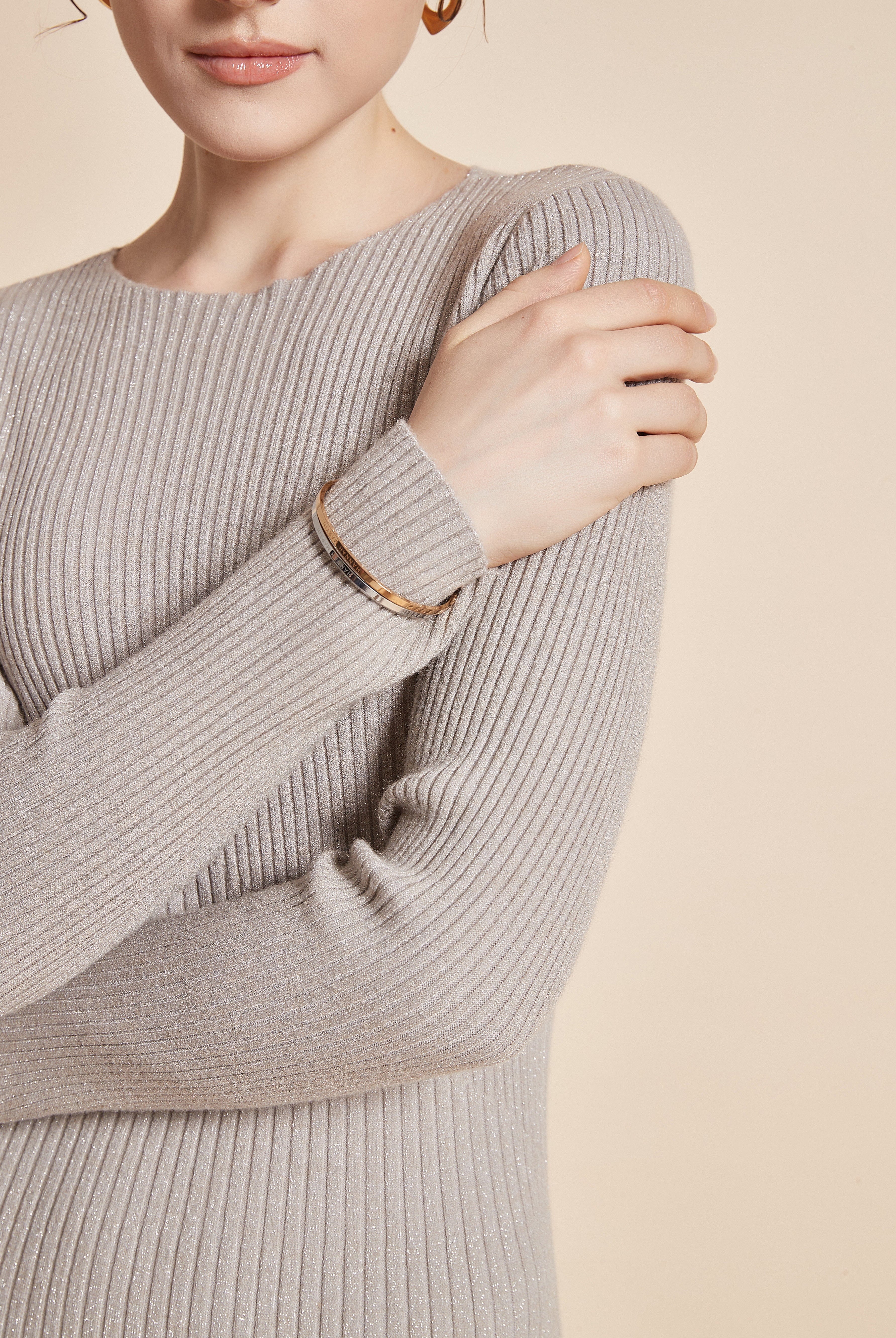 يولا فستان نسائي ميدي سادة باكمام طويلة شتوي