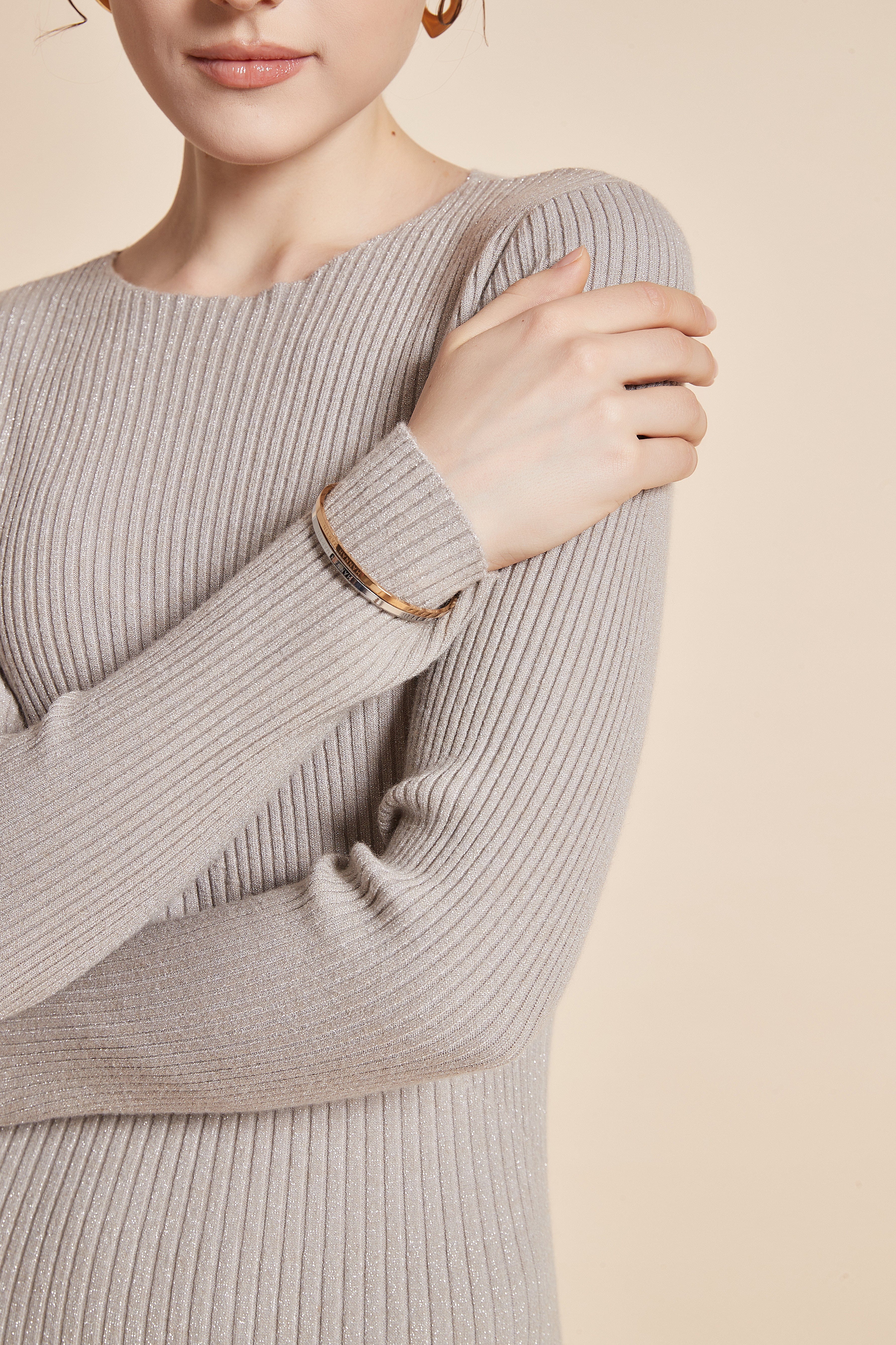 يولا فستان نسائي ميدي سادة باكمام طويلة شتوي