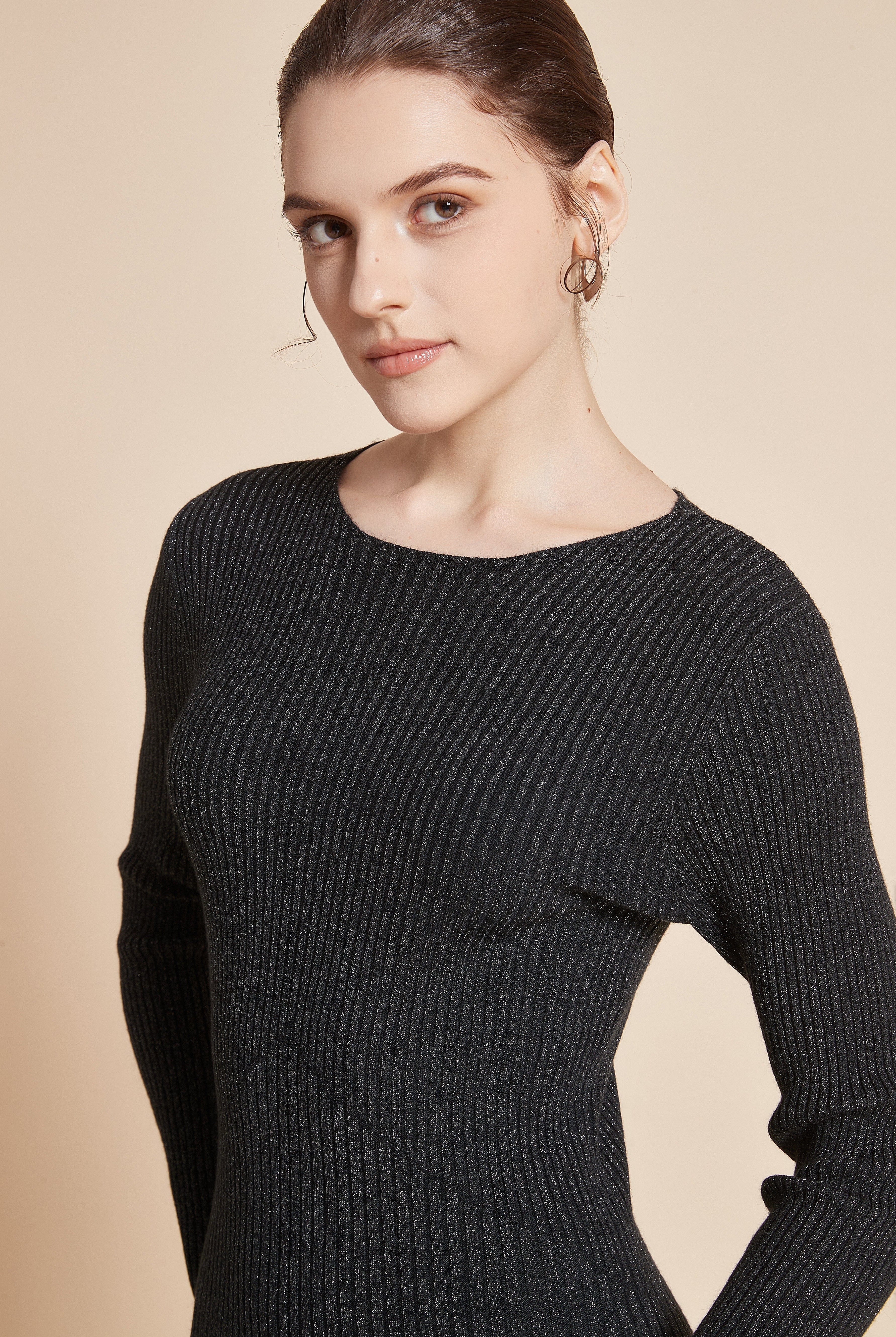 يولا فستان نسائي طويل شتوي بأكمام طويلة