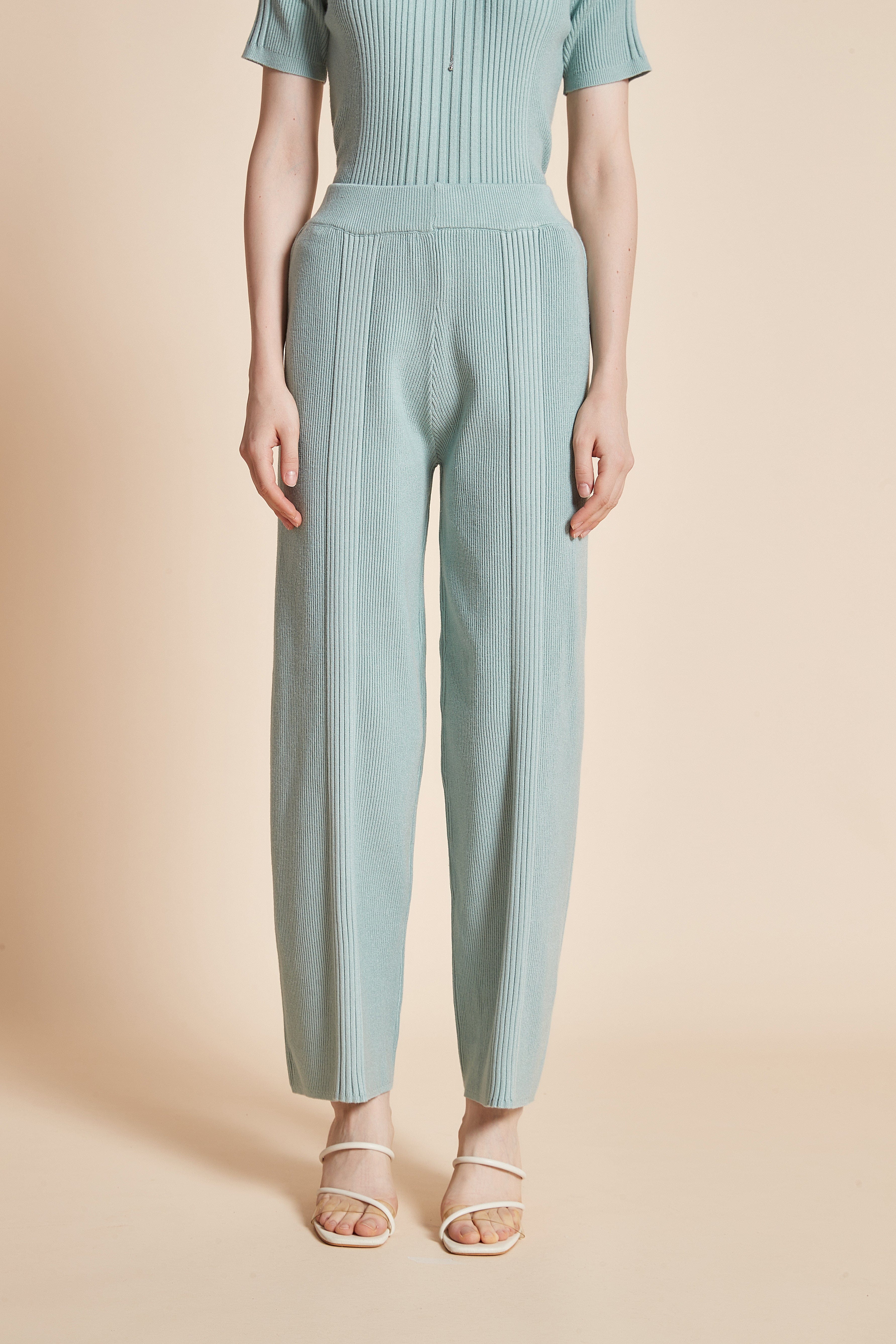 يولا بنطلون نسائي طويل برجل واسعة سادة