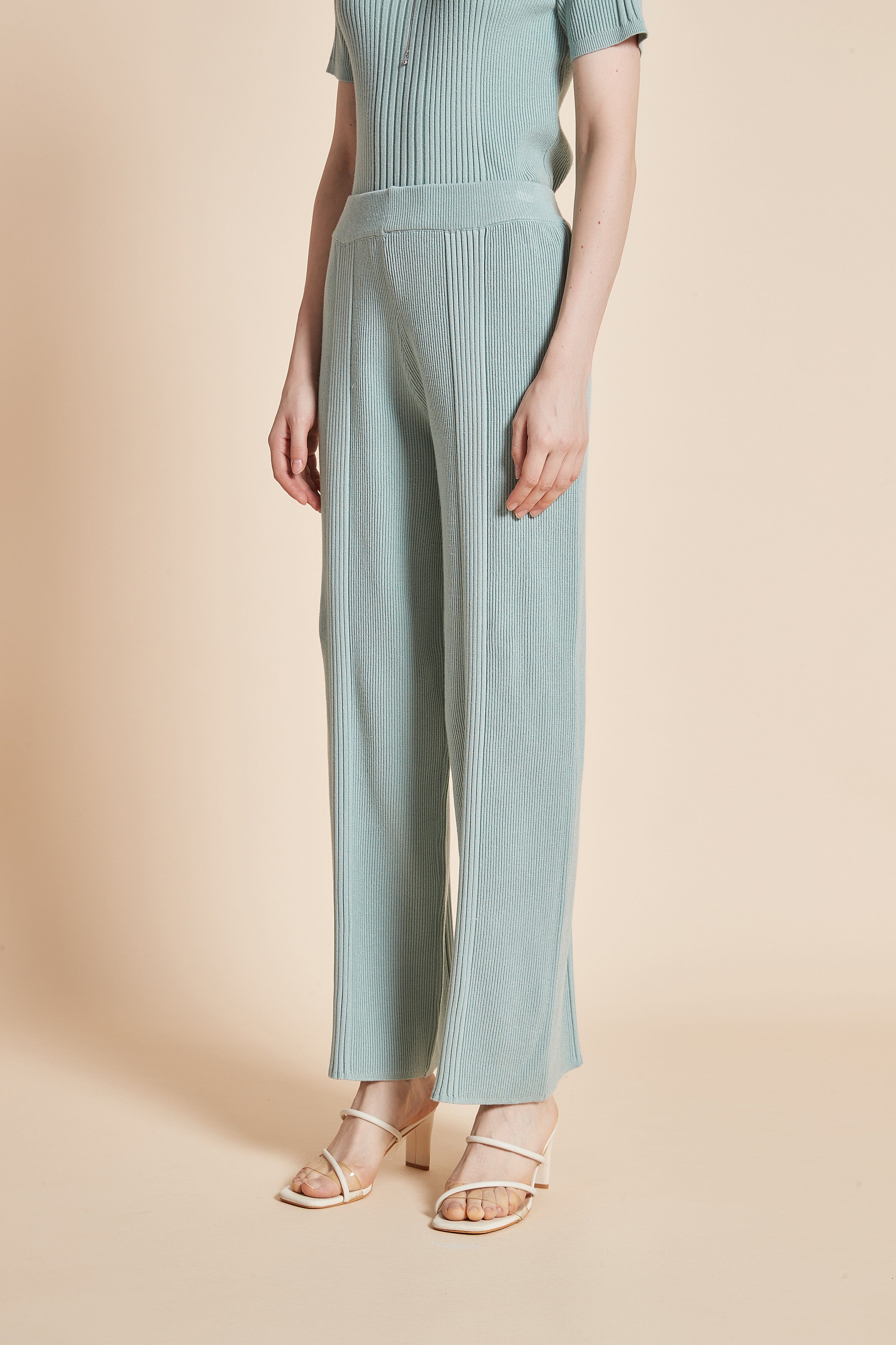 يولا بنطلون نسائي طويل برجل واسعة سادة