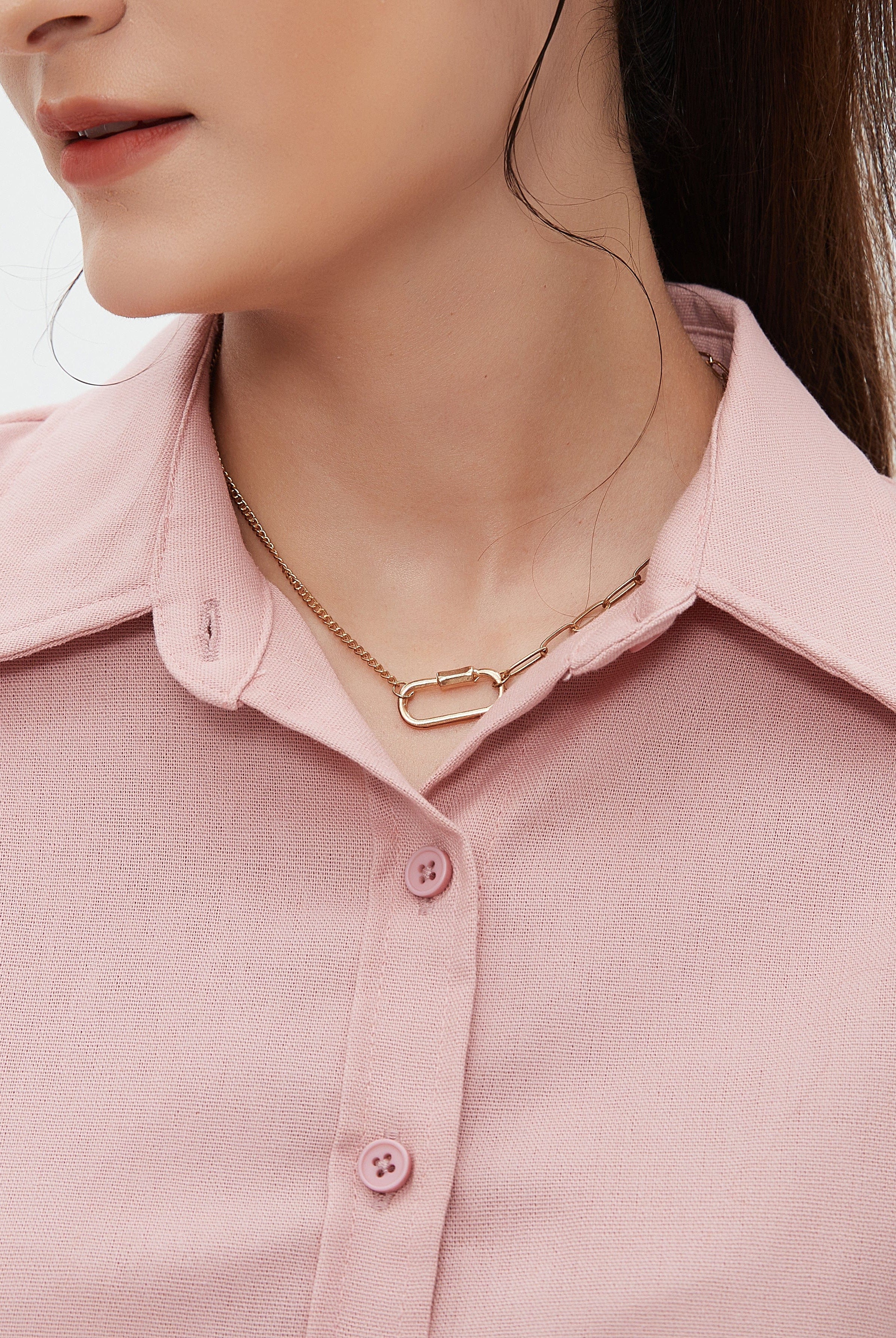 نتشي قميص طويل الأكمام سادة نسائي