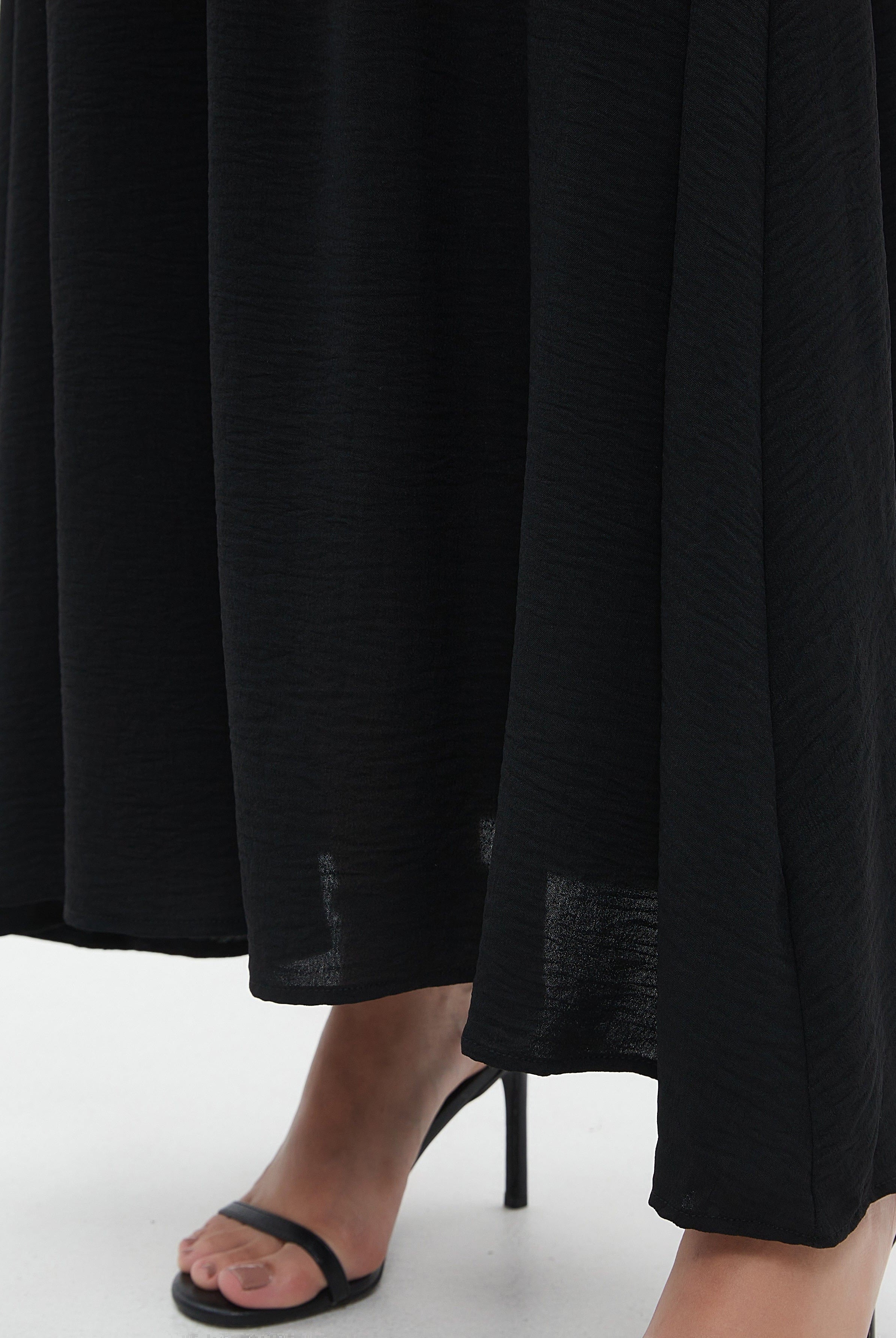 نتشي تنورة طويلة سادة كلاسيك