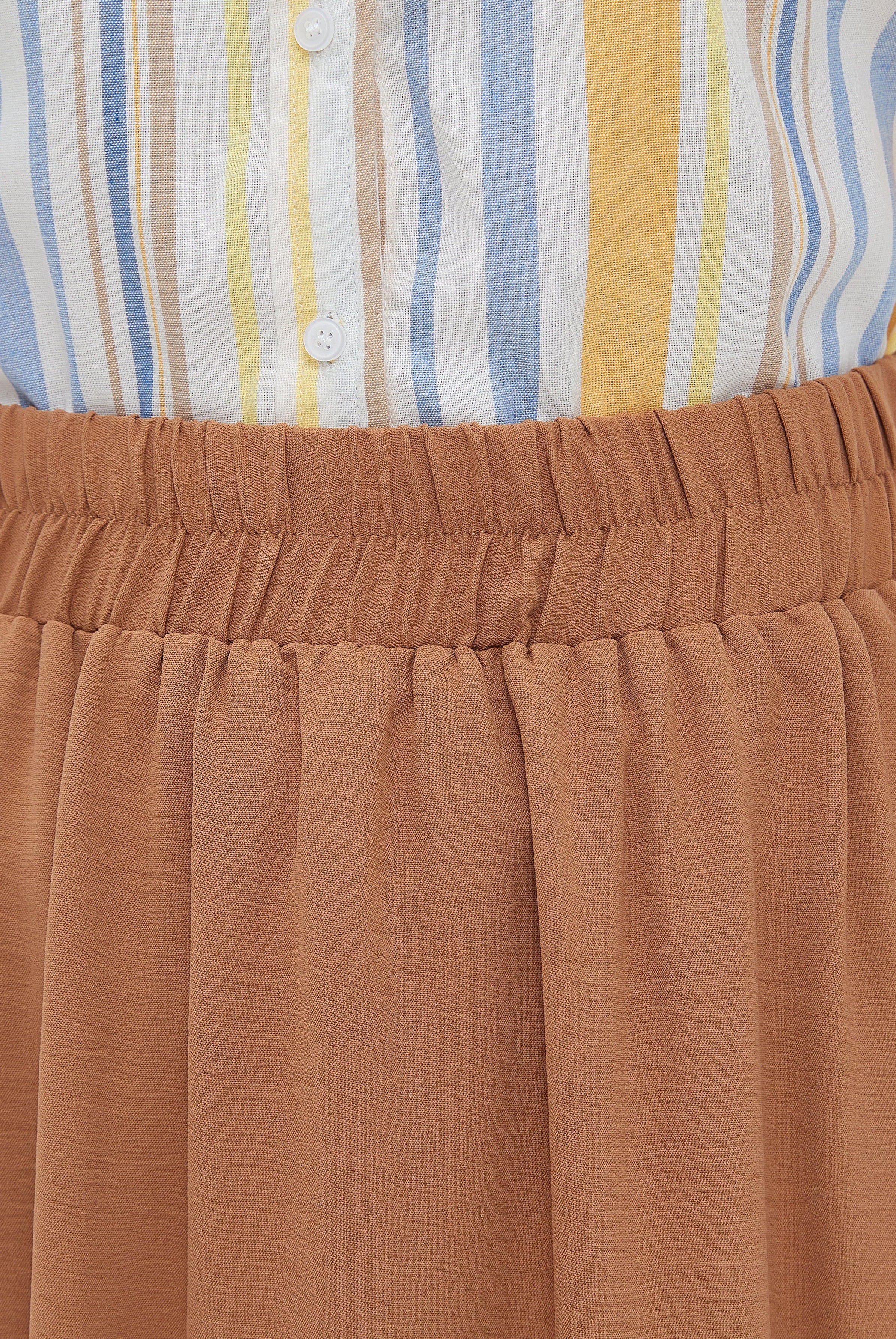 نتشي تنورة طويلة سادة كلاسيك