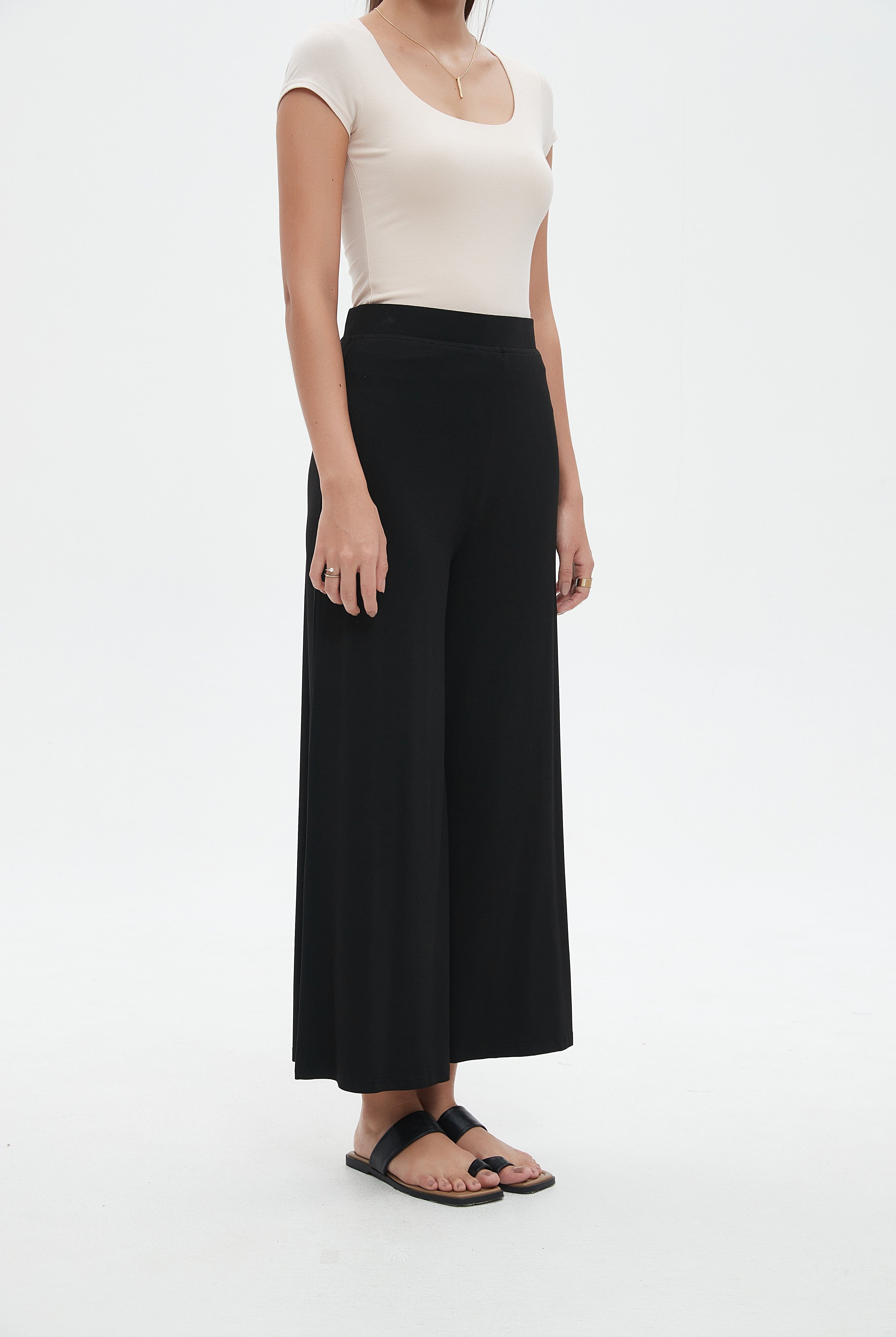 نتشي بنطلون طويل وايد ليج