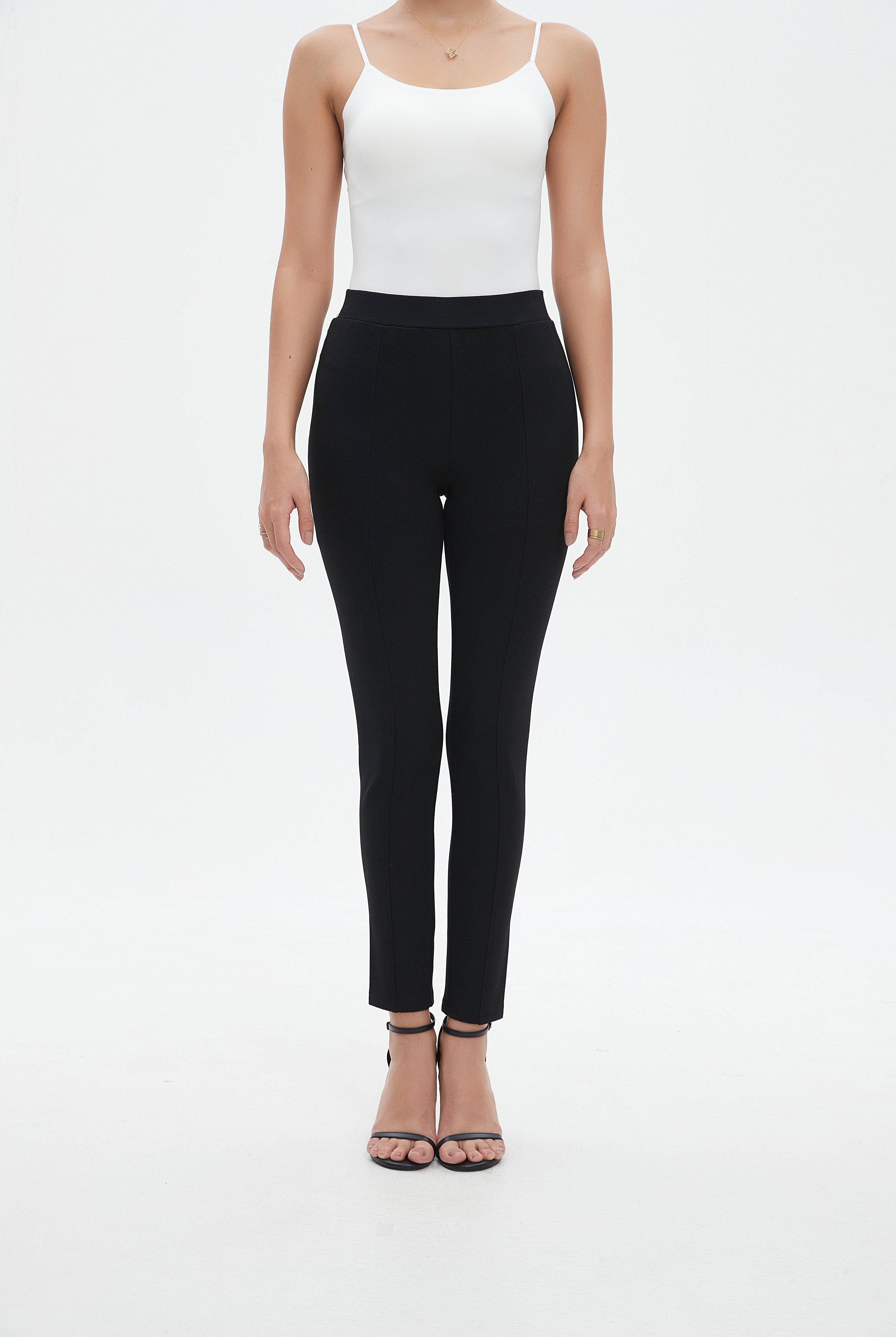 نتشي سروال طويل هاي ويست ضيق