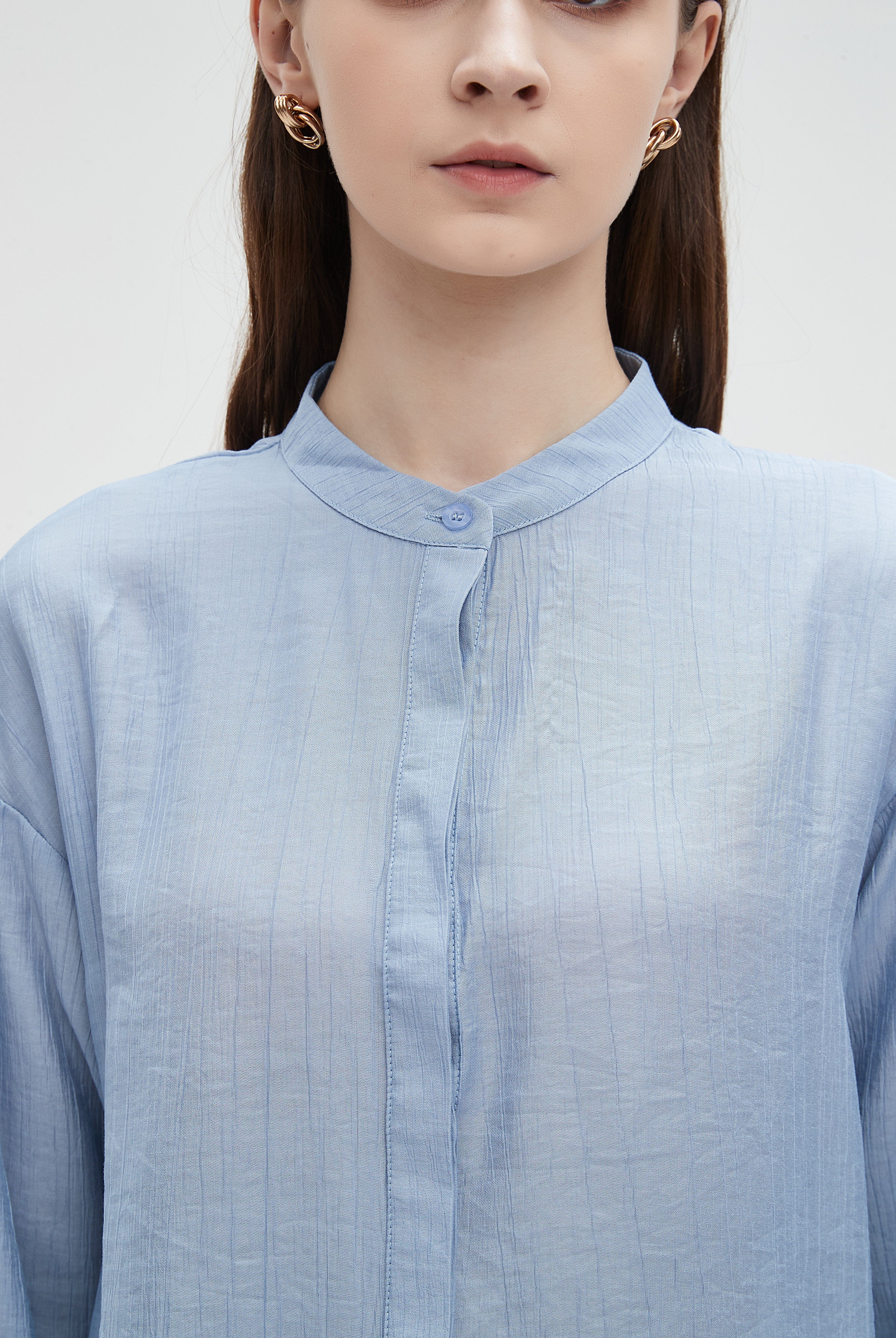 ميكا بلوزة شفافة كم طويل نسائي