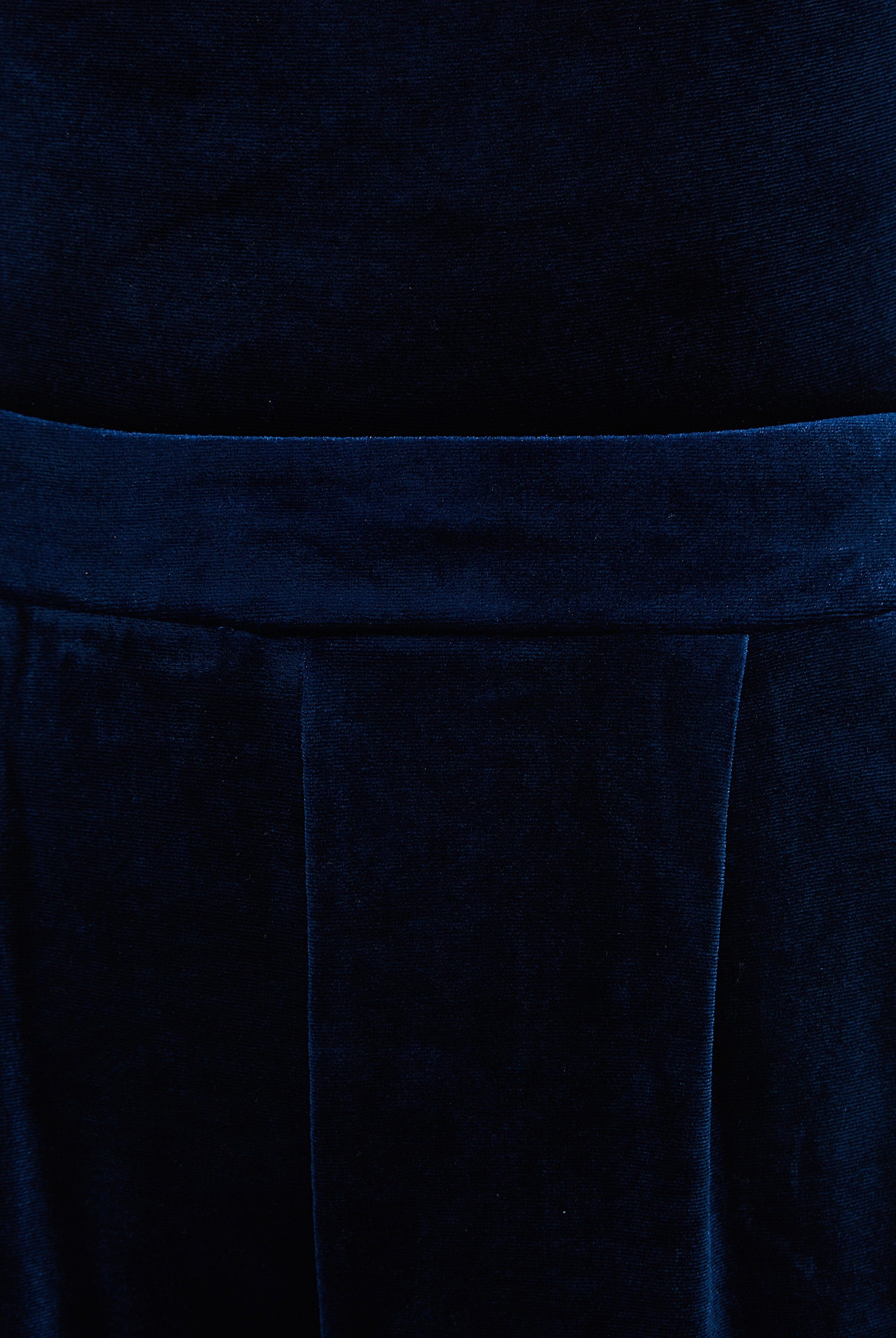 نتشي بنطلون سادة واسع قطيفة نسائي