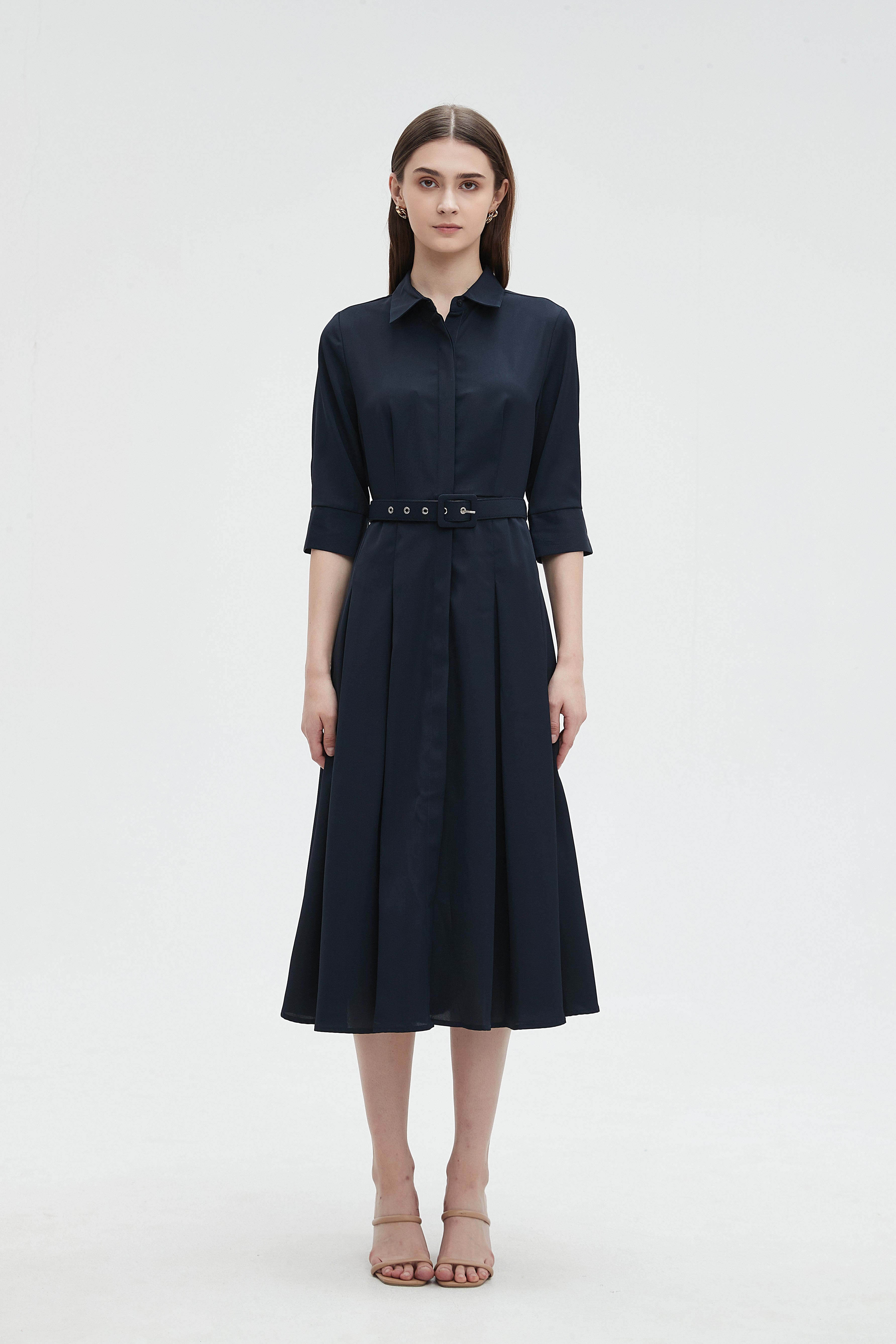 ميكا بلوزة نسائية بياقة 3/4 كم