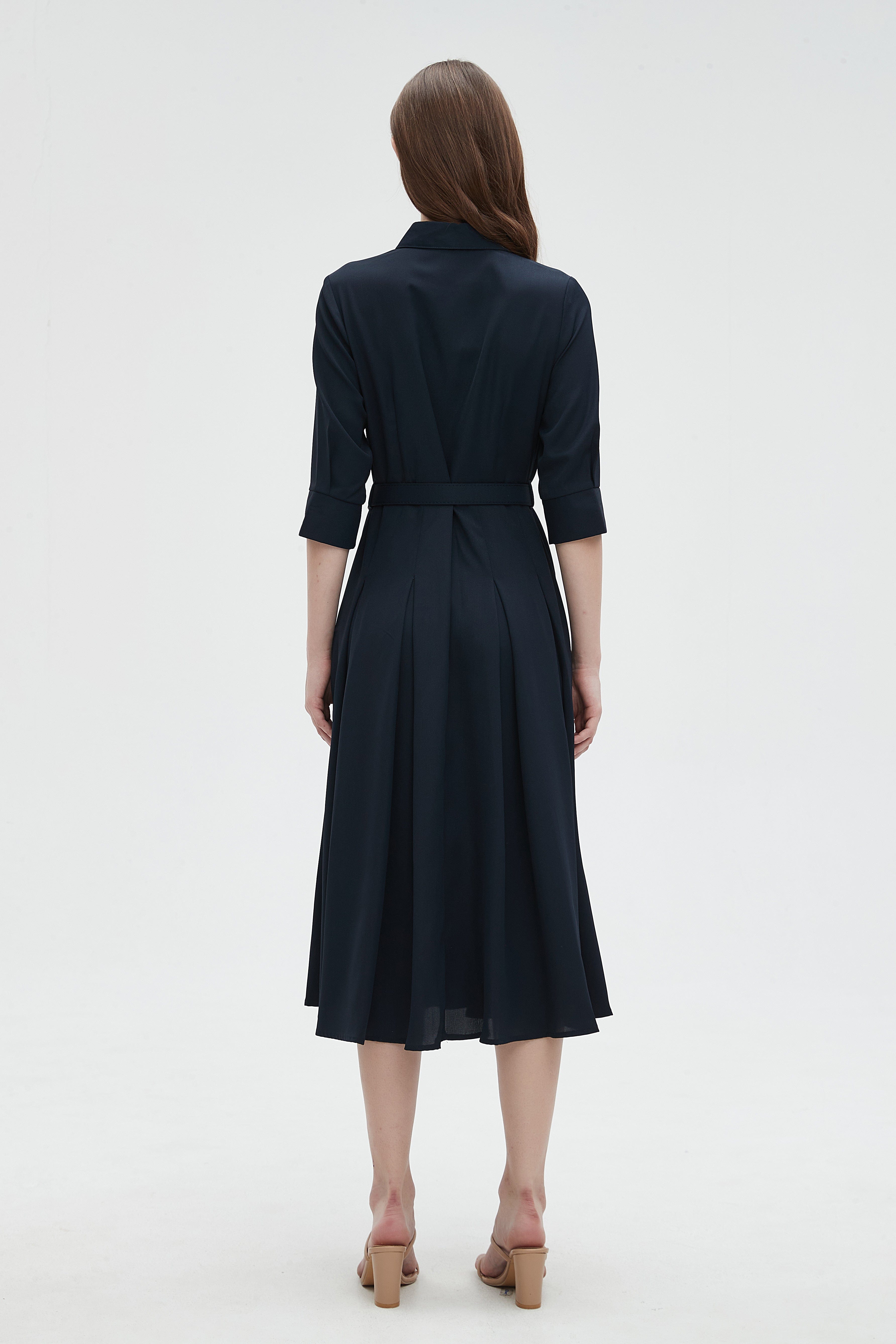 ميكا بلوزة نسائية بياقة 3/4 كم