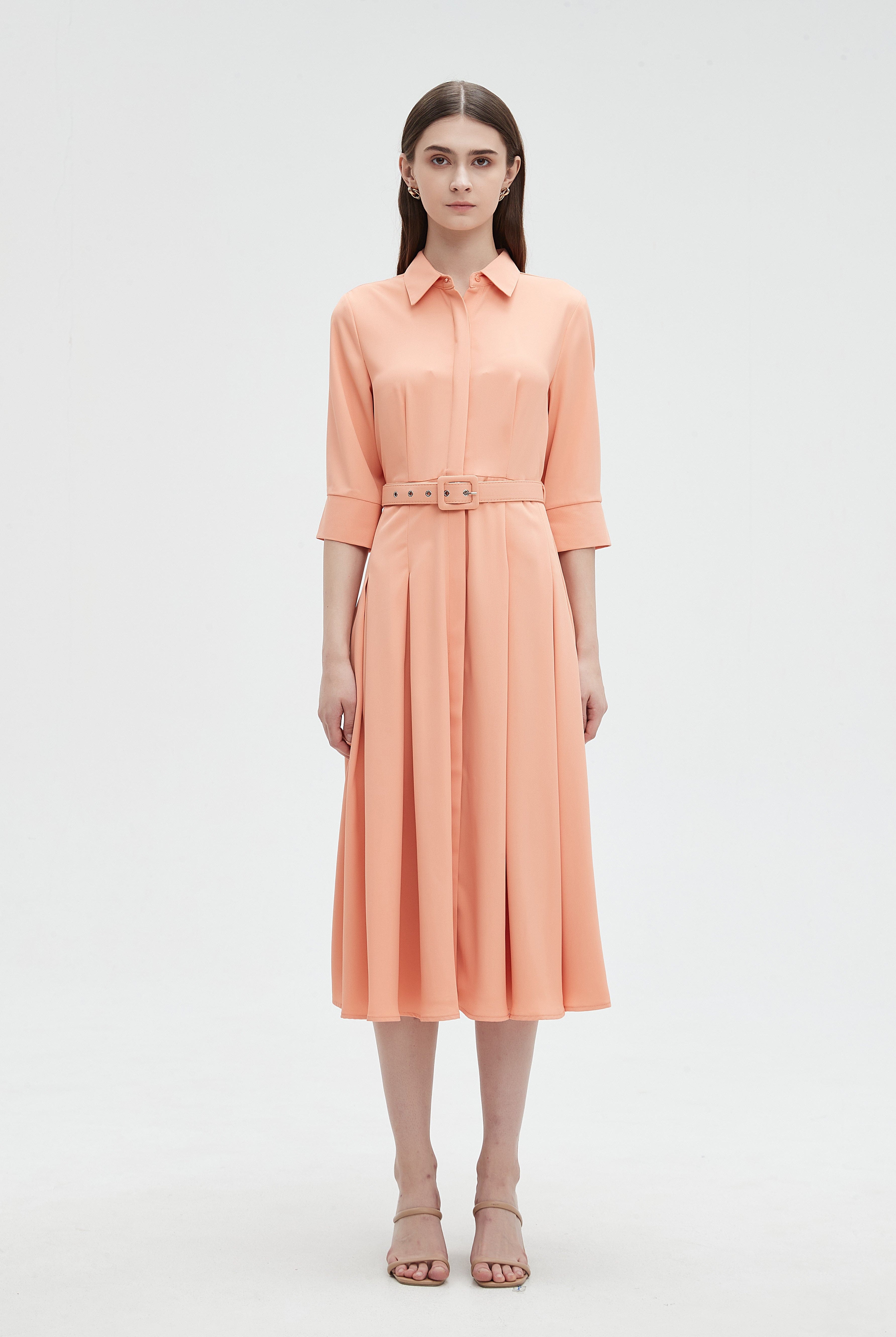 ميكا بلوزة نسائية بياقة 3/4 كم