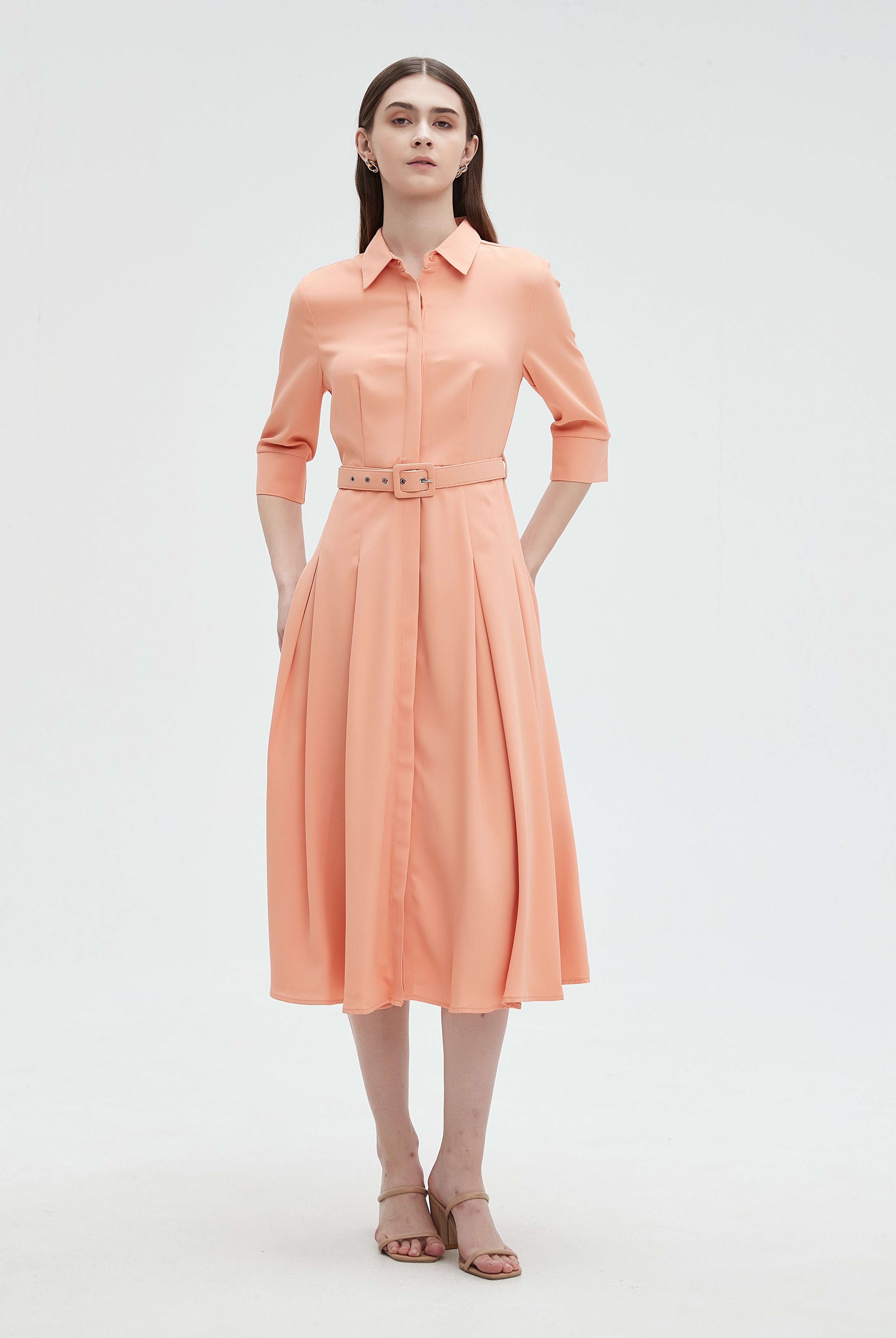 ميكا بلوزة نسائية بياقة 3/4 كم