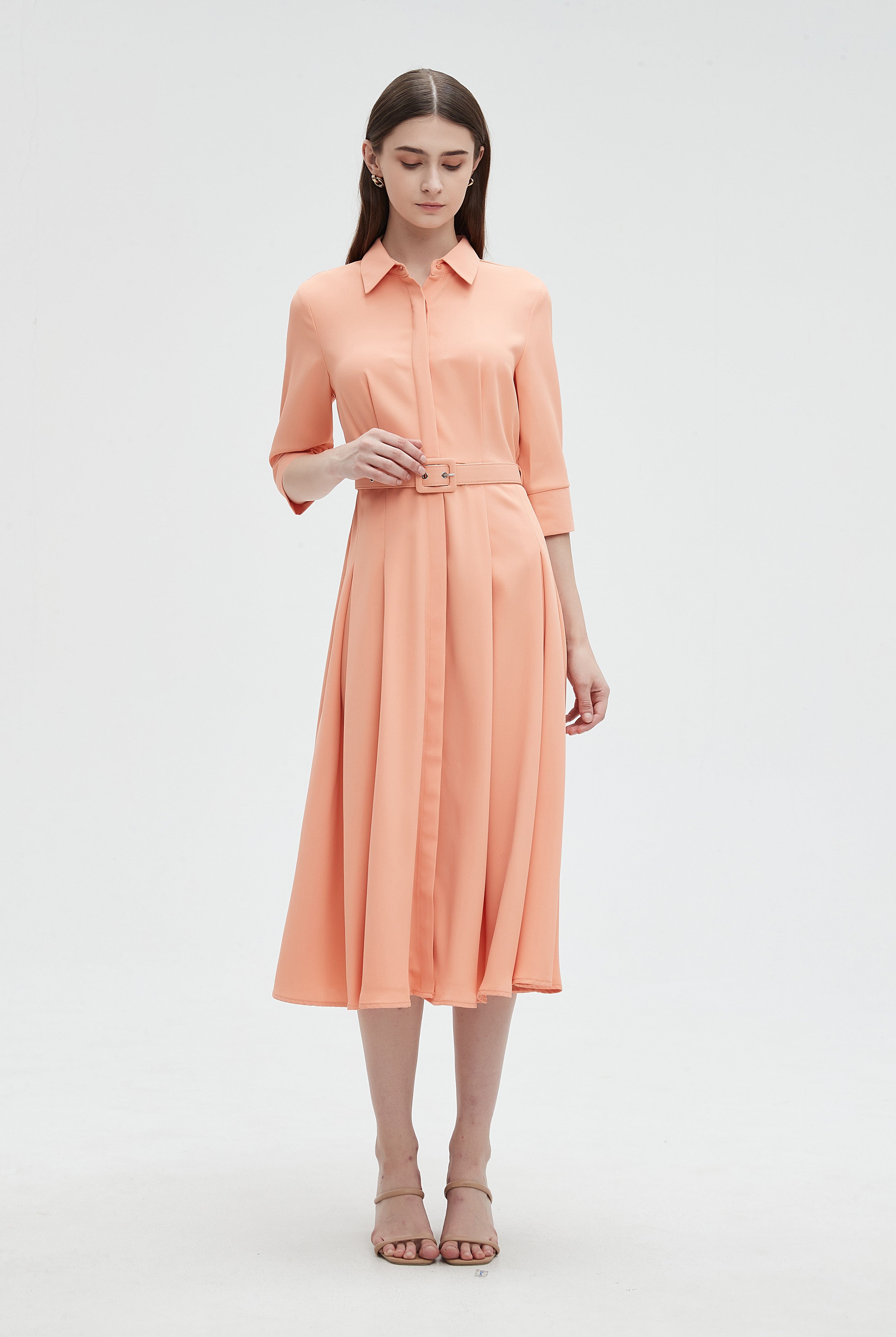 ميكا بلوزة نسائية بياقة 3/4 كم