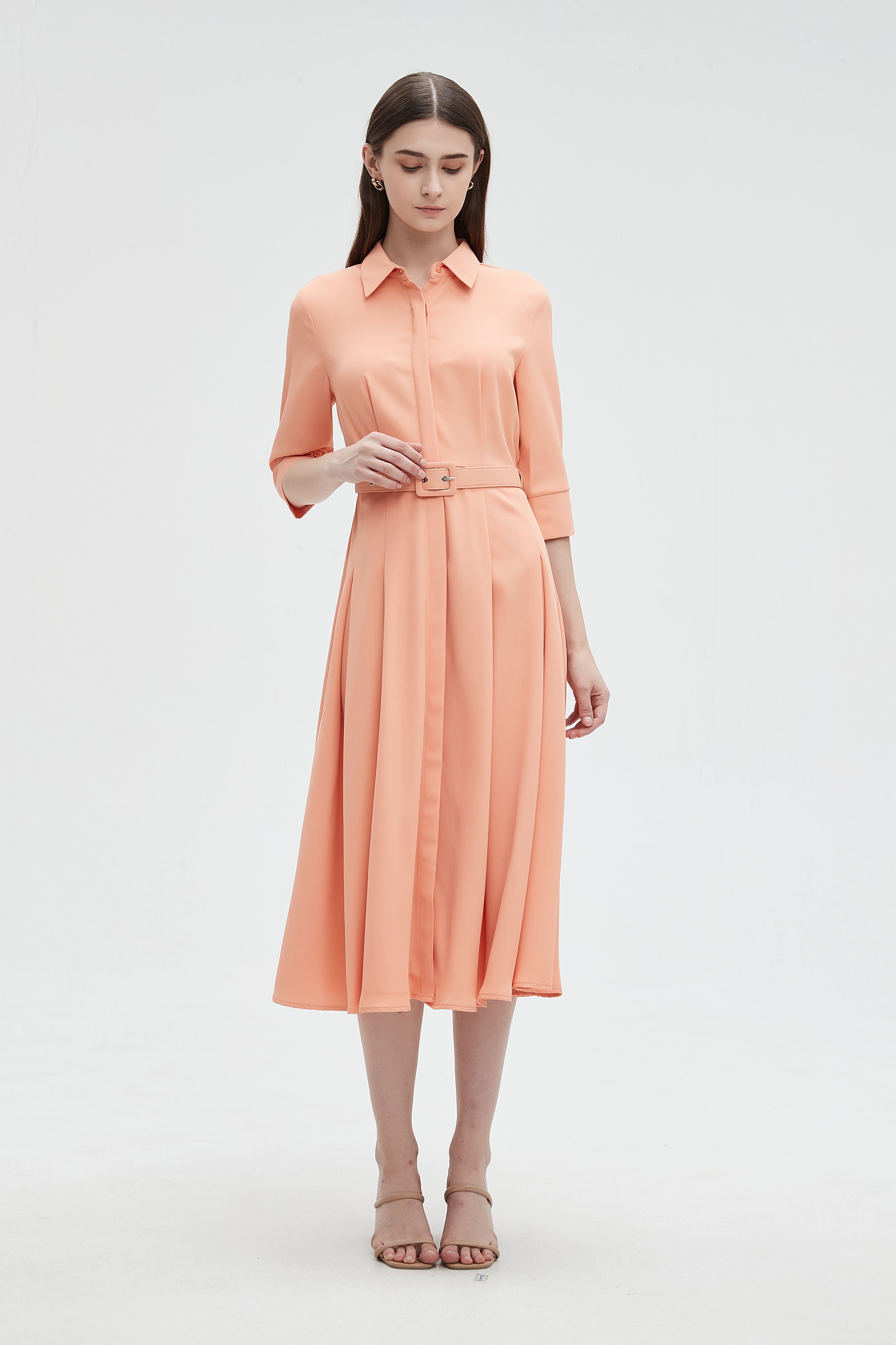 ميكا بلوزة نسائية بياقة 3/4 كم