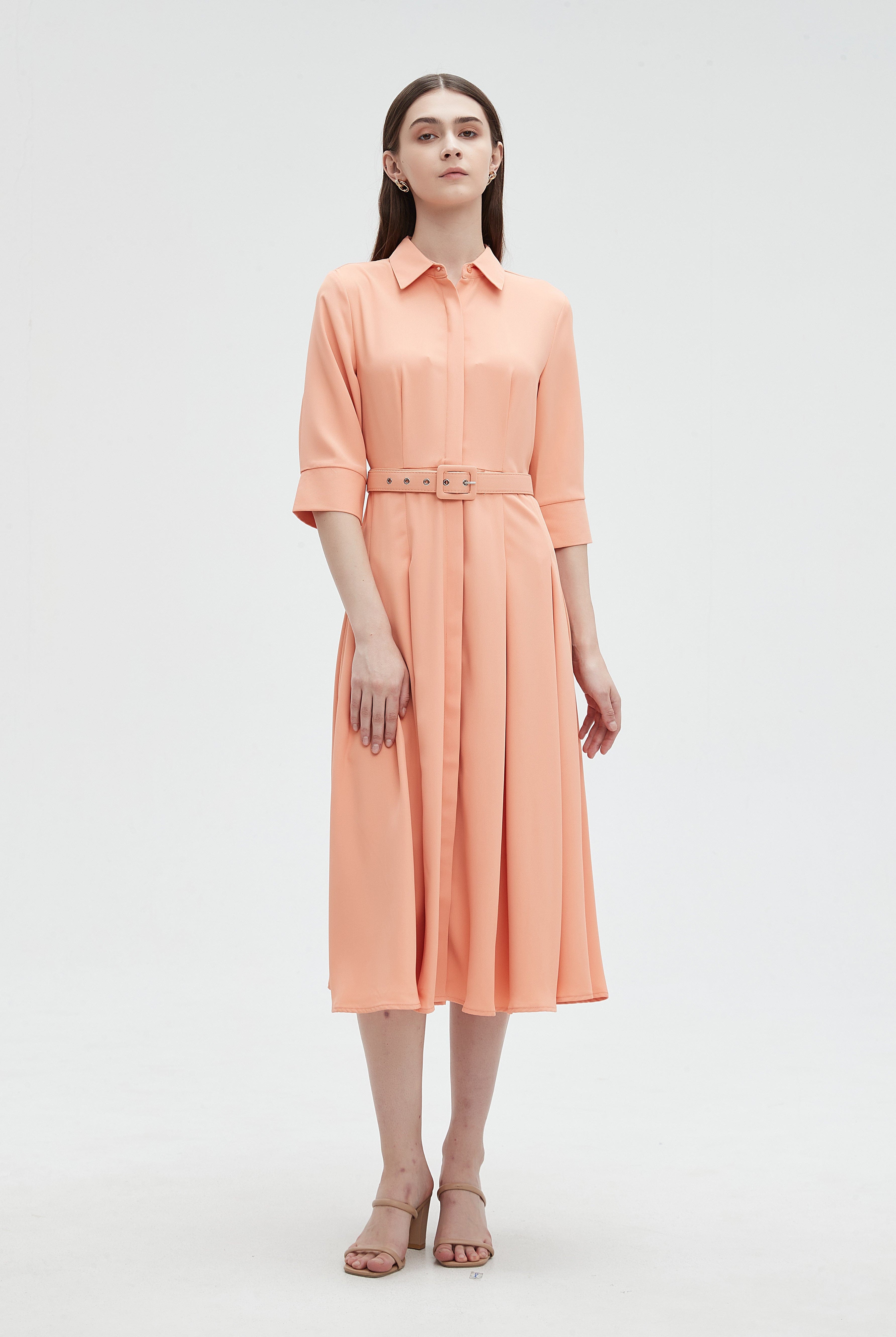 ميكا بلوزة نسائية بياقة 3/4 كم