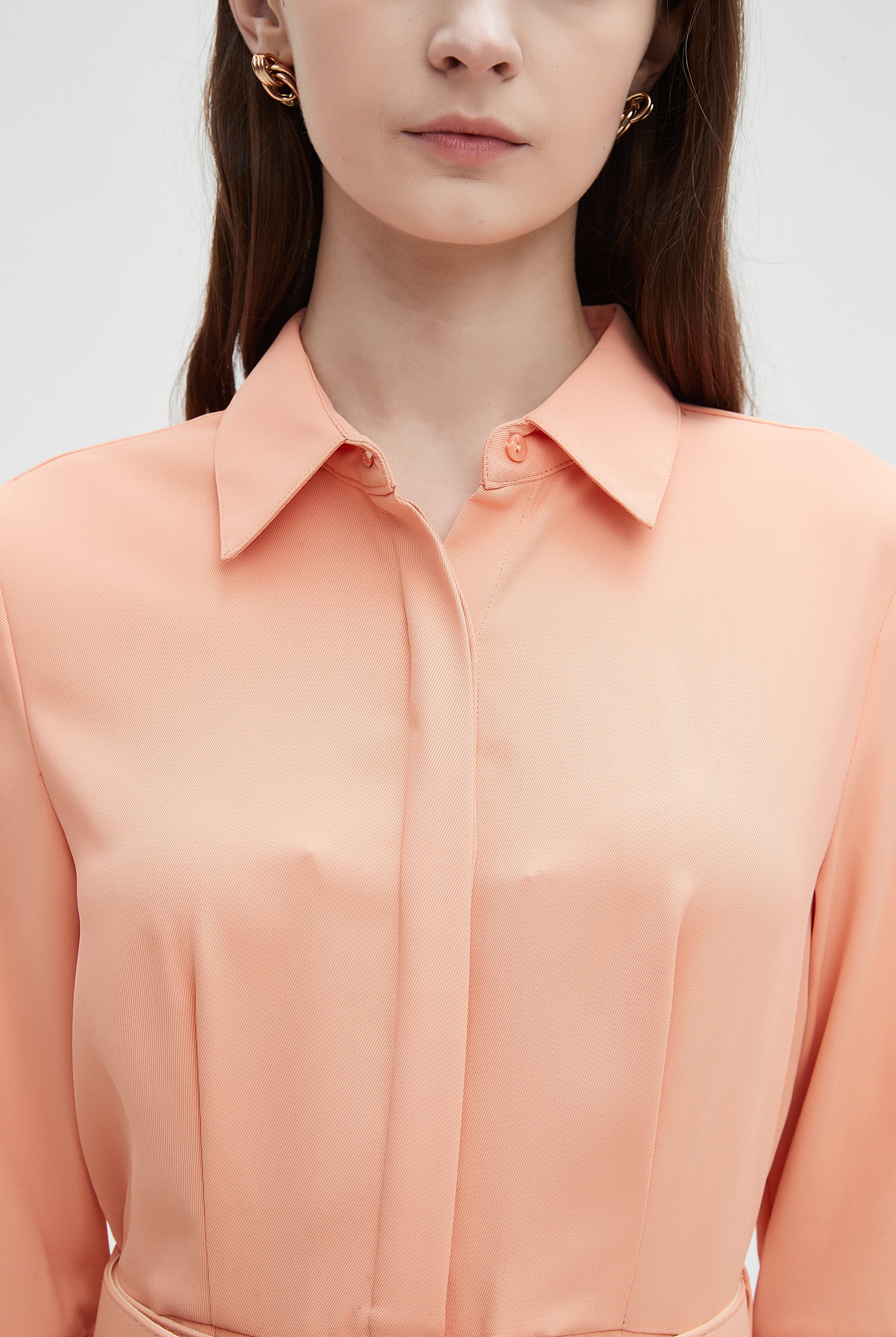 ميكا بلوزة نسائية بياقة 3/4 كم