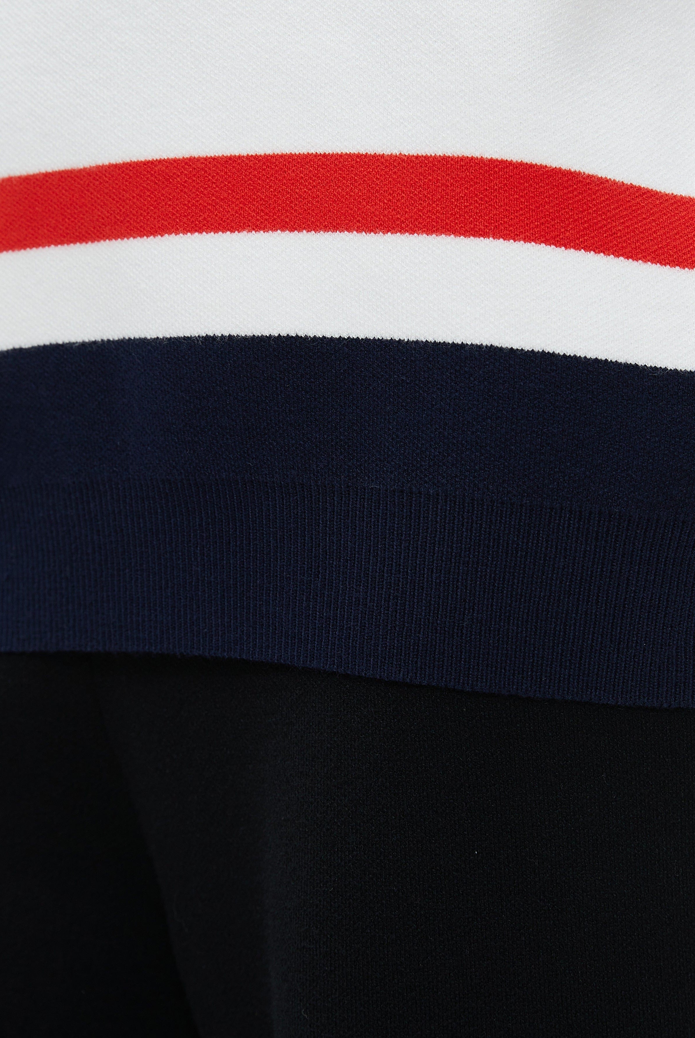 نتشي بلوفر مخطط بالعرض كم طويل بقبعة نسائي