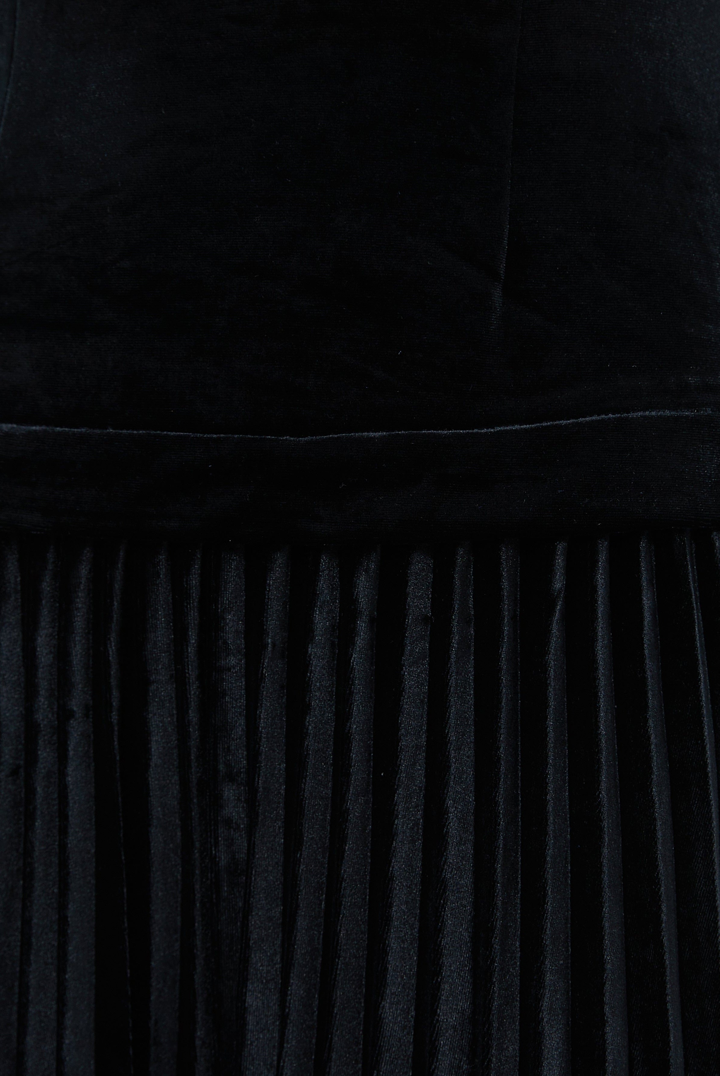 نتشي فستان ماكسي كم طويل سادة مخصر نسائي