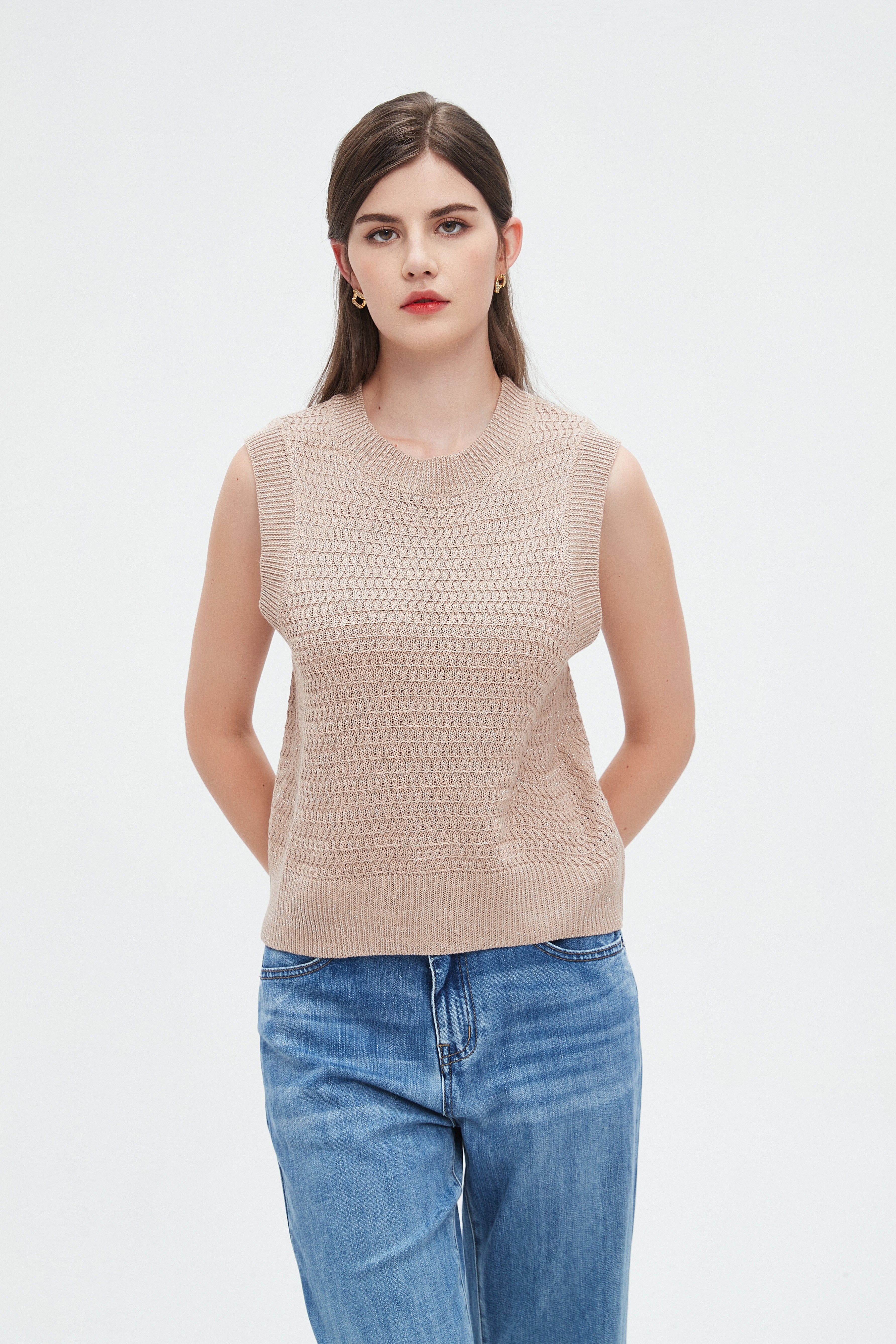 نتشي بلوزة دانتيل نسائية سادة كات