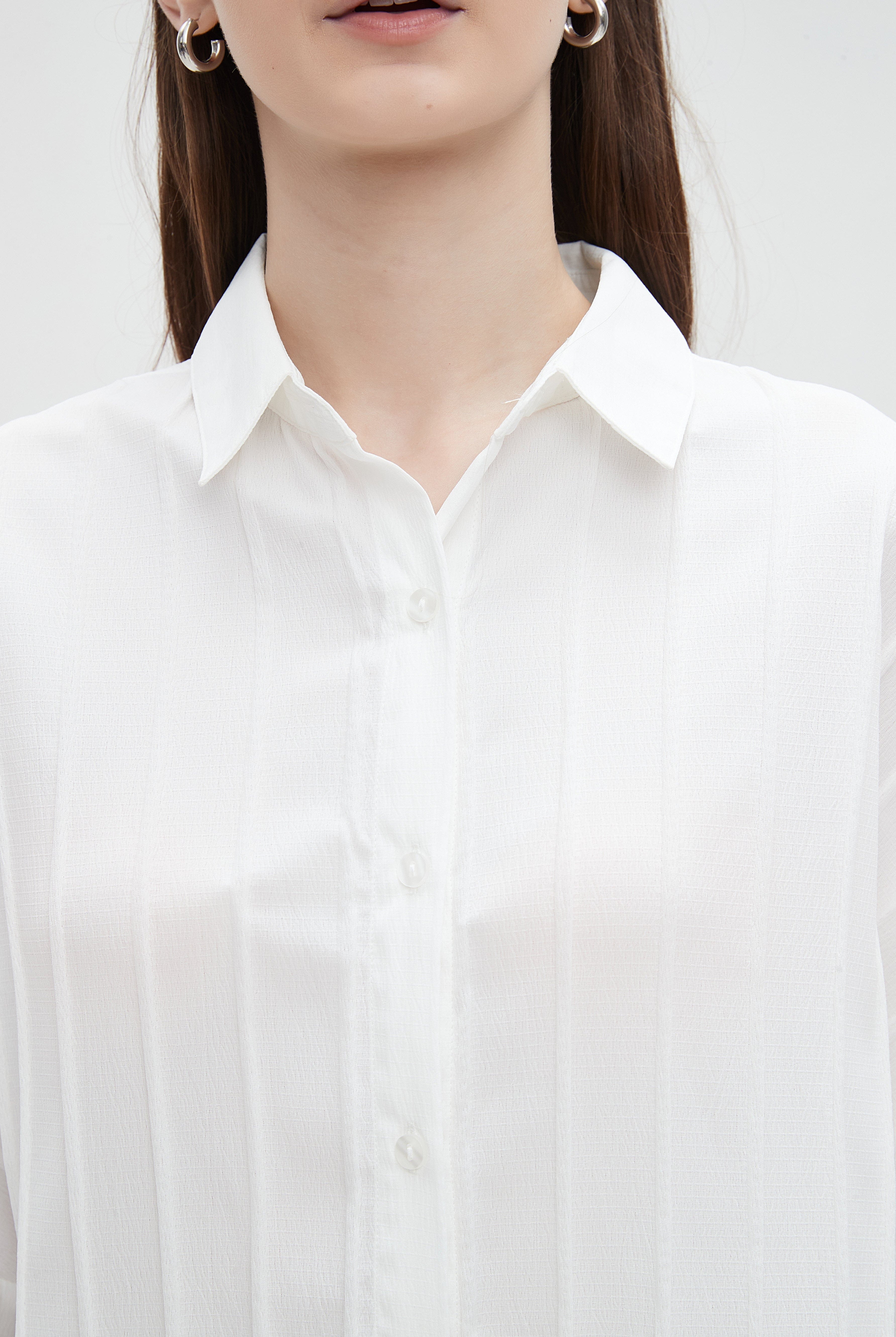 ميكا بلوزة نسائية 3/4 كم مخططة