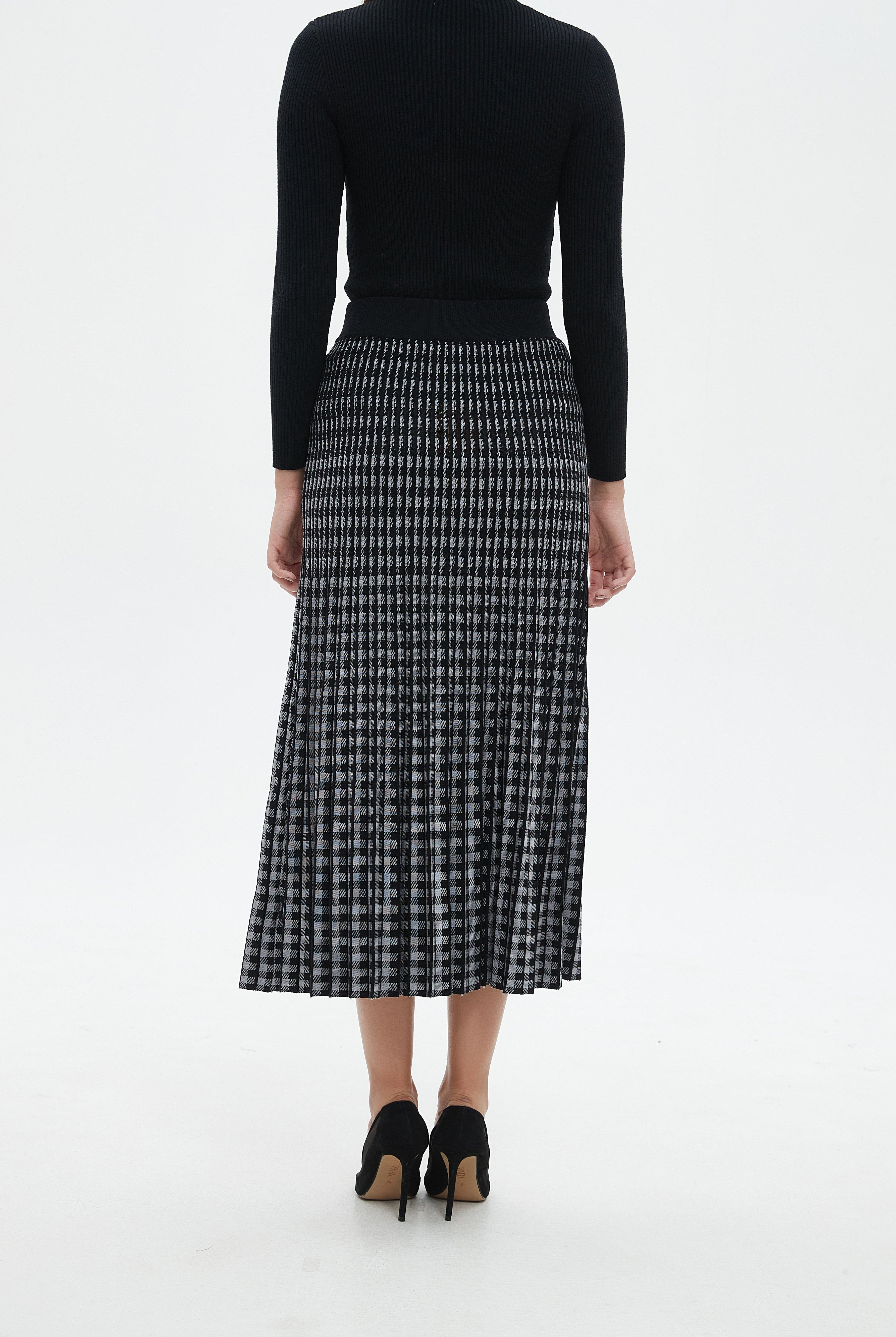 نتشي تنورة ميدي هاي ويست مطبوعة