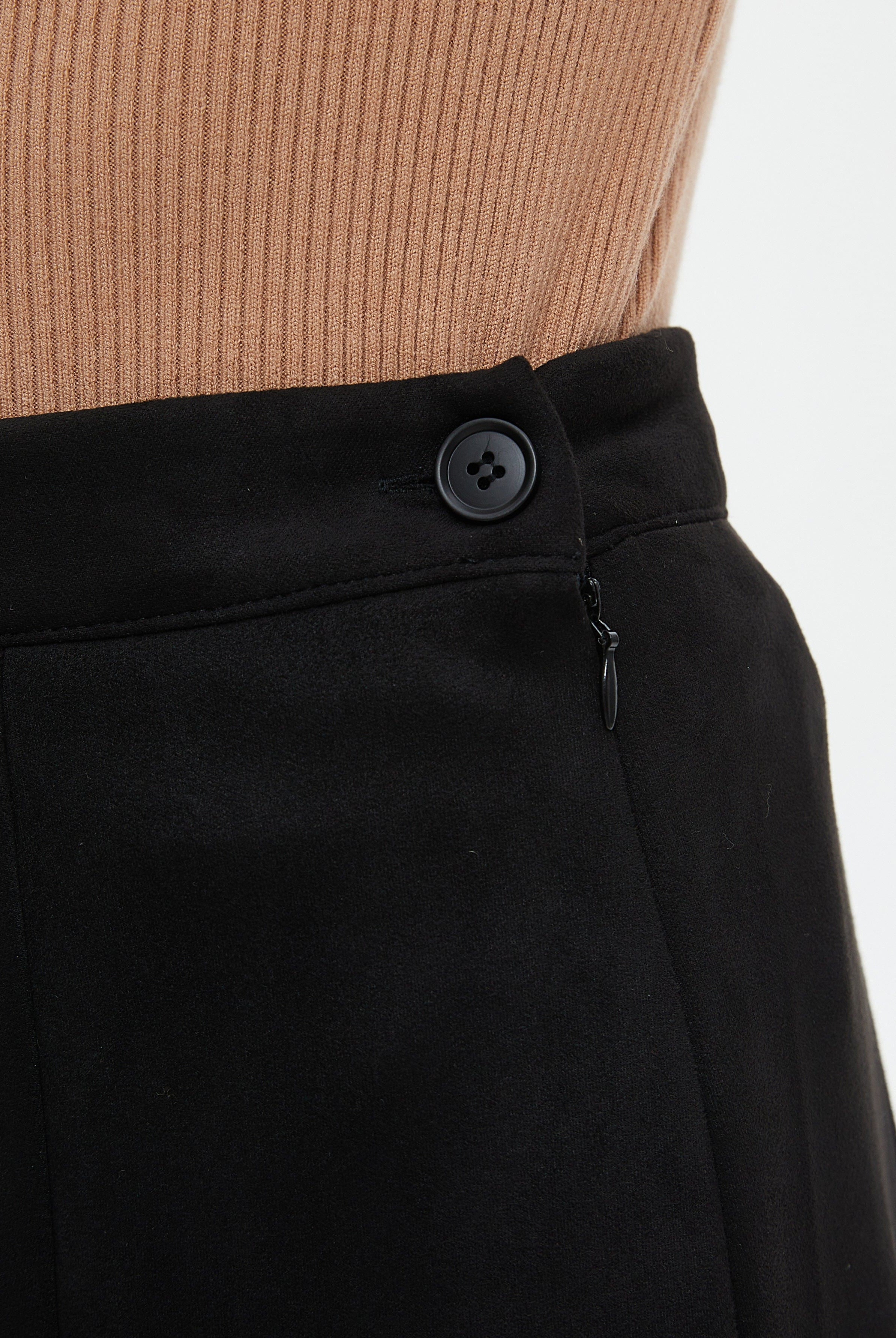 نتشي تنورة ميدي نسائية كلوش سادة