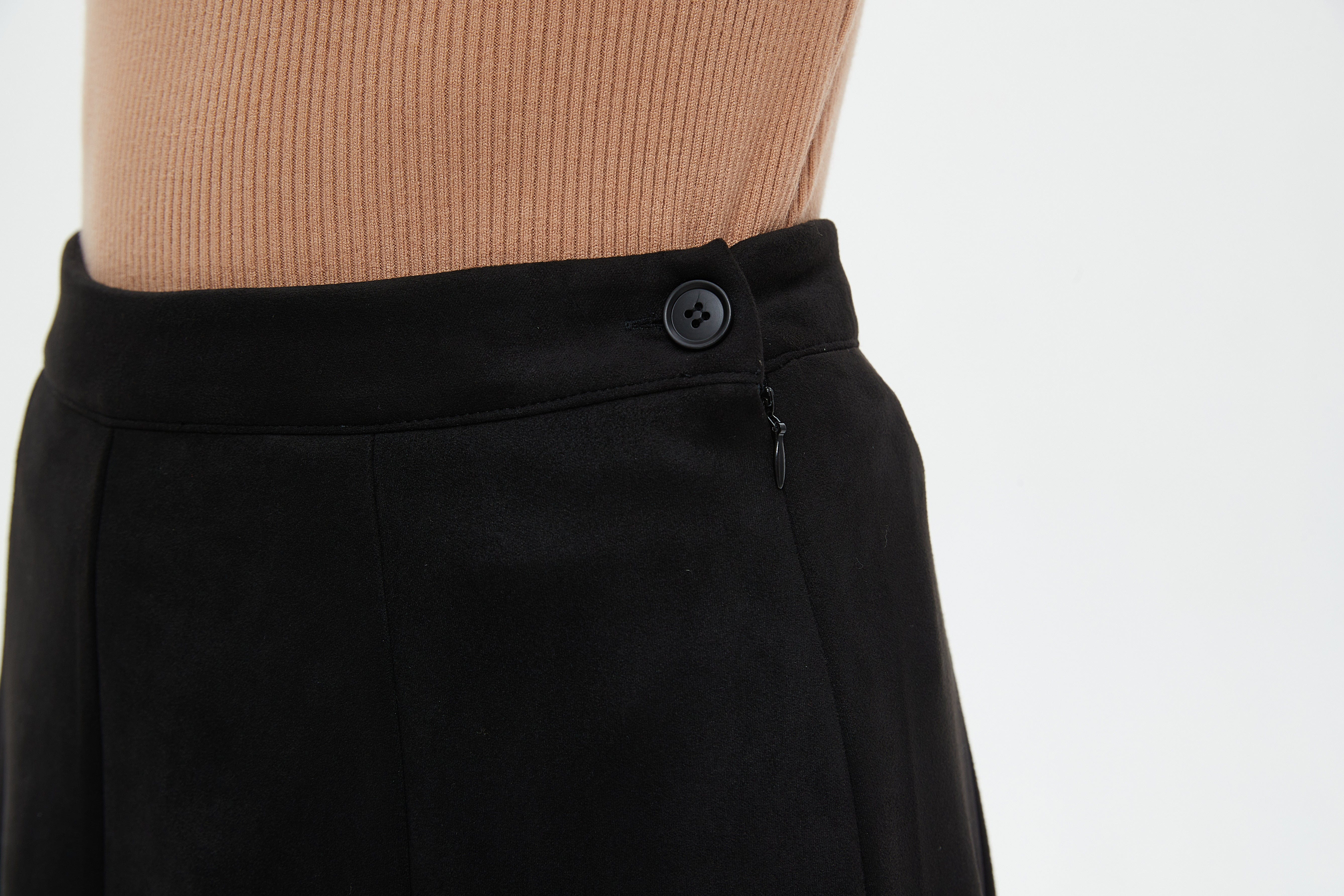 نتشي تنورة ميدي نسائية كلوش سادة