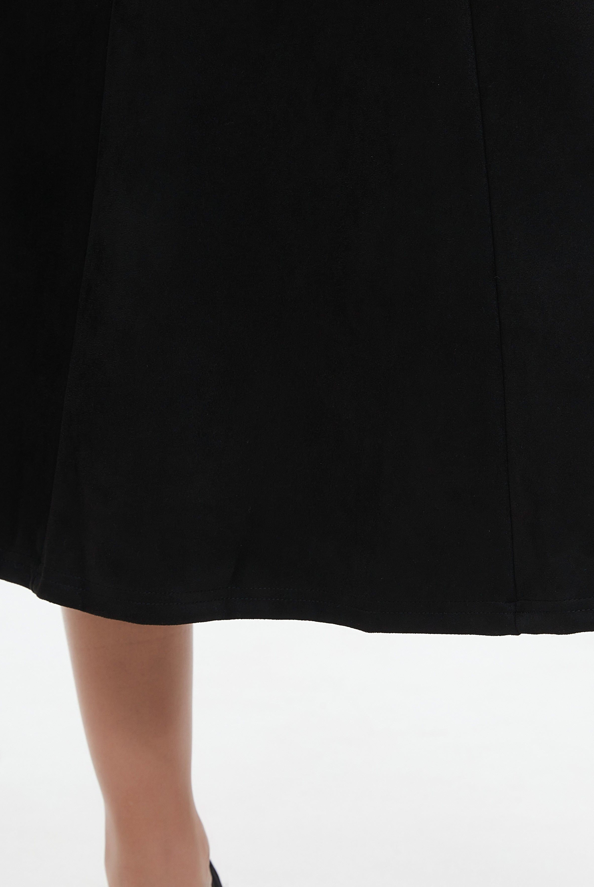 نتشي تنورة ميدي نسائية كلوش سادة