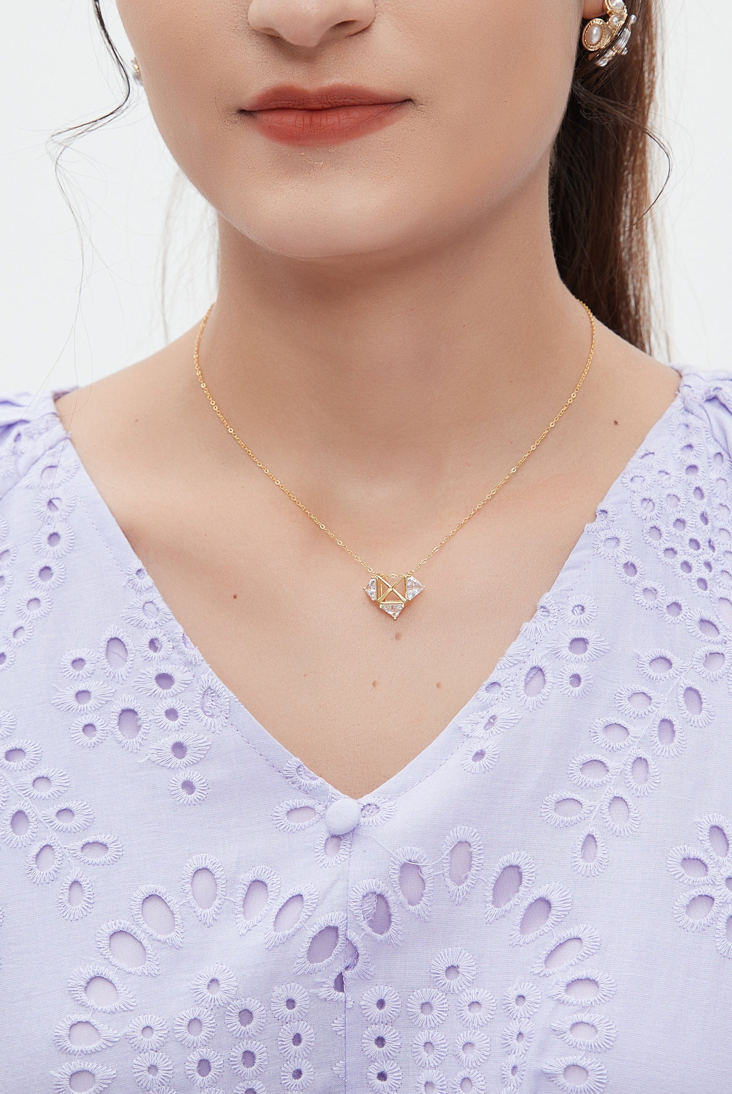 نتشي فستان نسائي ميدي بتطريز مخرم 3/4 كم