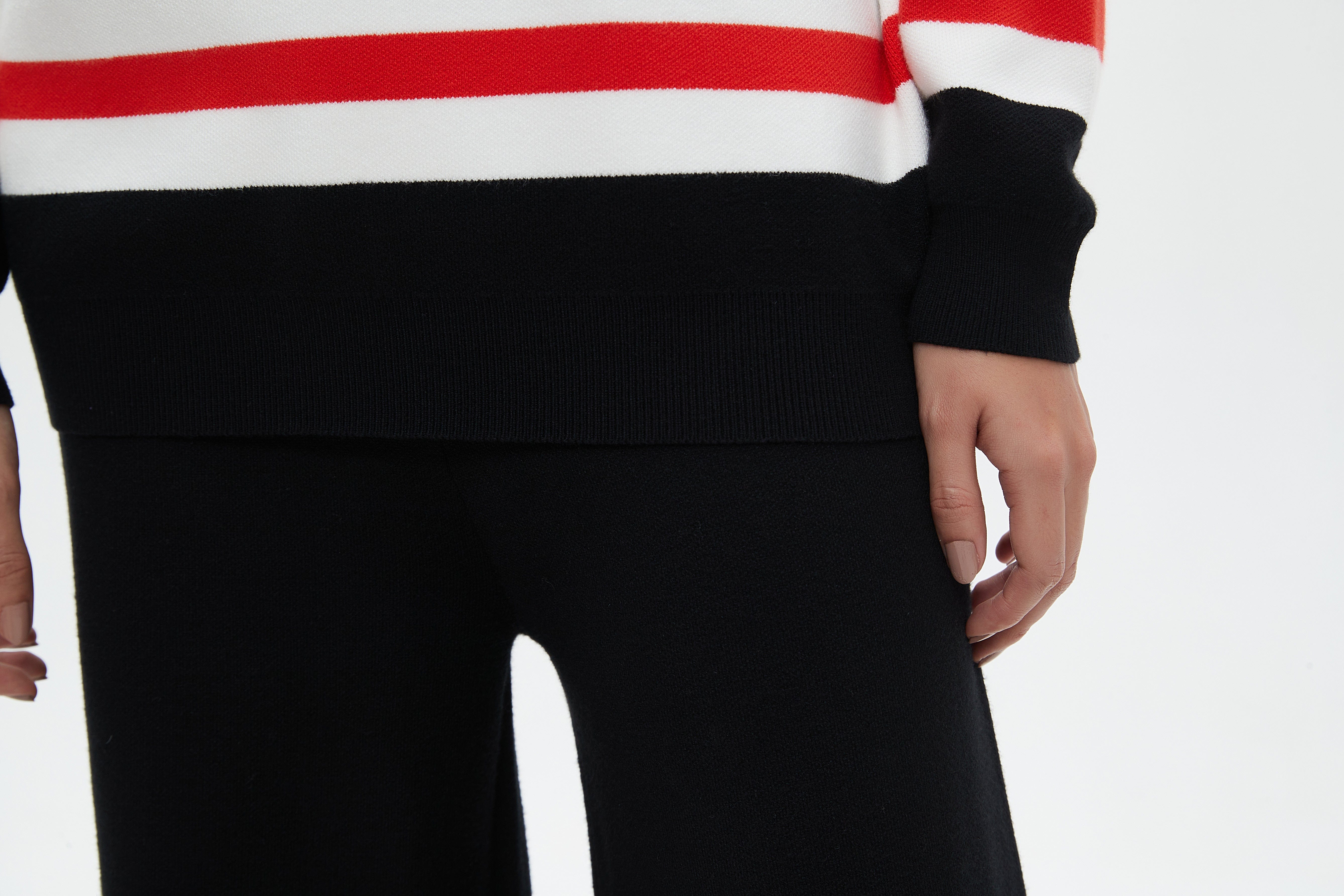 ميكا بلوزة نسائية شتوي ملونة بكم طويل وغطاء رأس