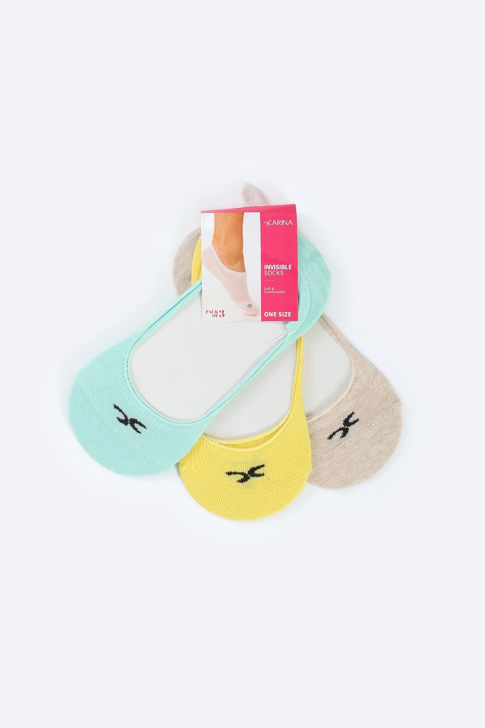 كارينا جوارب قطنية غير مرئية - 3 أزواج