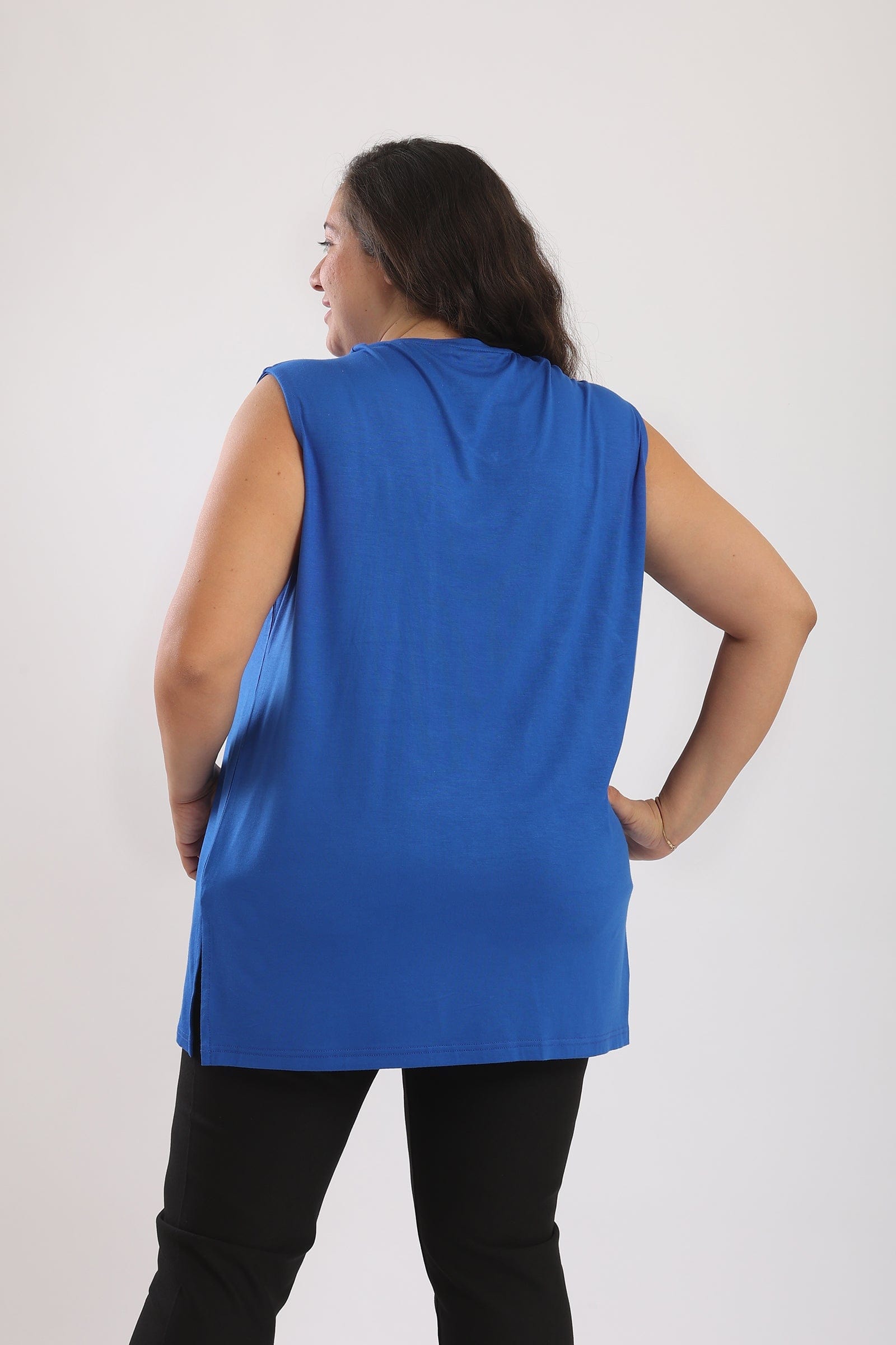 كارينا بلوزة سادة طويلة كت نسائي