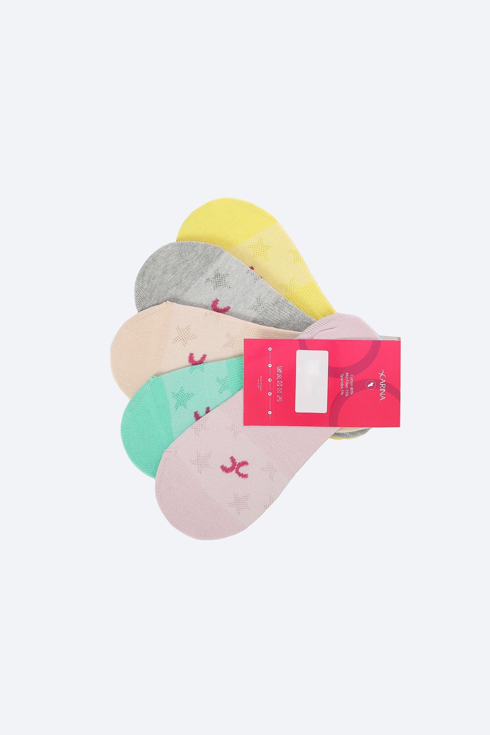 كارينا جوارب غير مرئية نسائي - 5 قطع