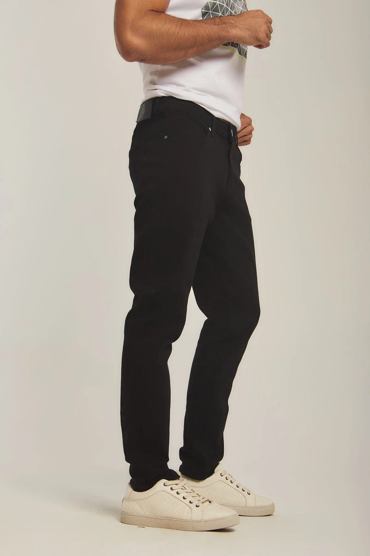 داليدرس بنطلون رجالي سادة واسع أسود