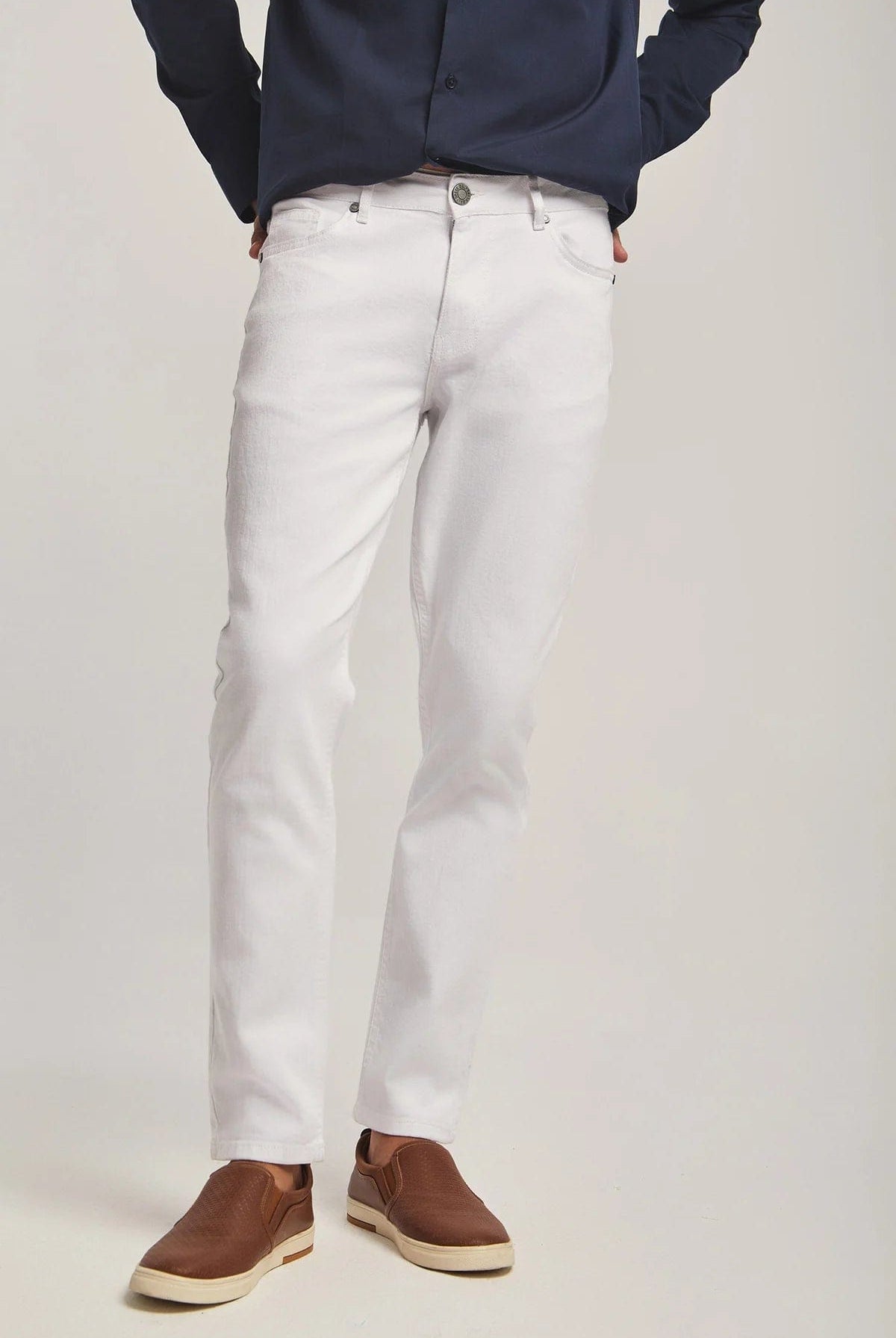 داليدرس بنطلون رجالي سادة واسع أسود