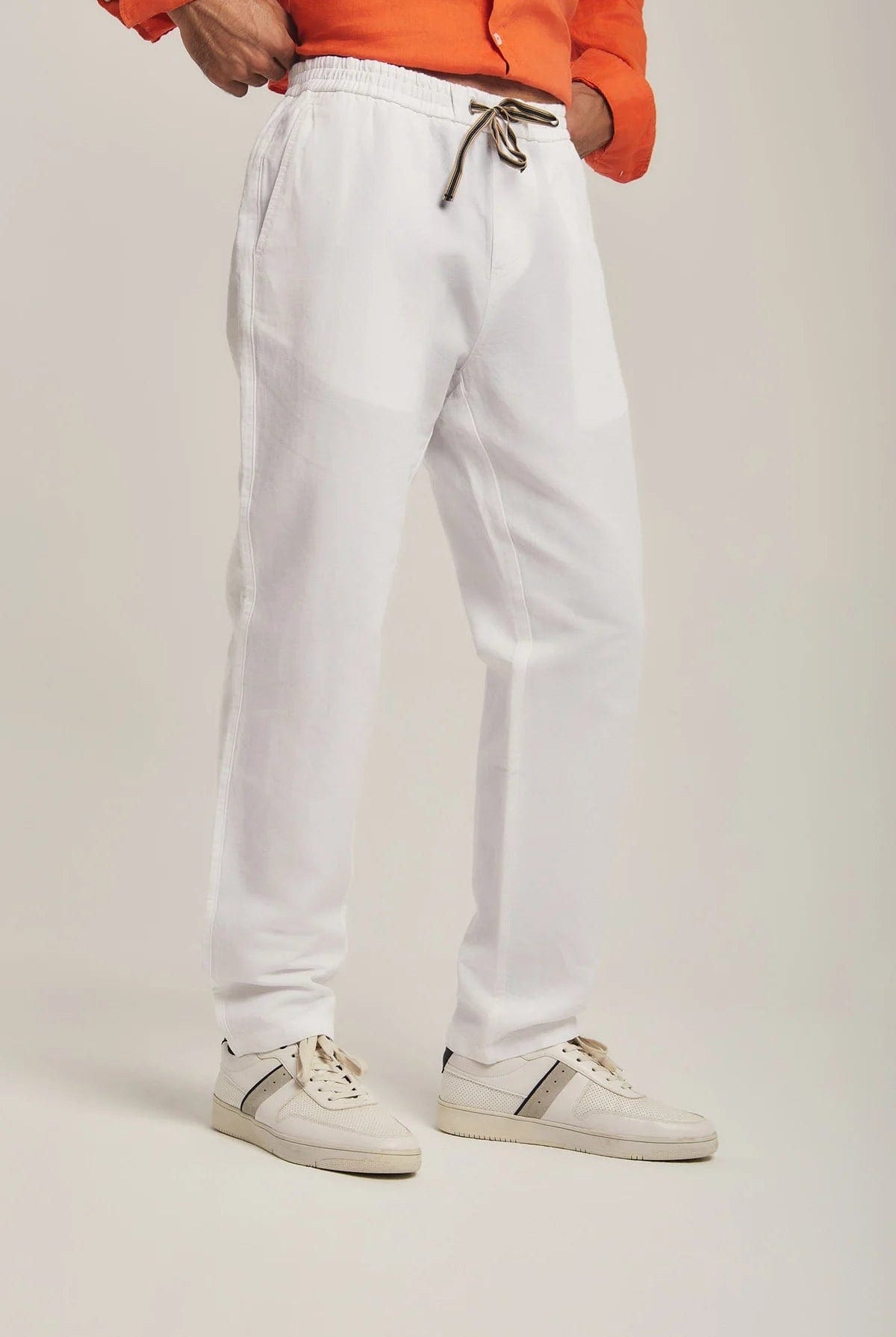 داليدرس بنطلون رجالي سادة واسع طويل