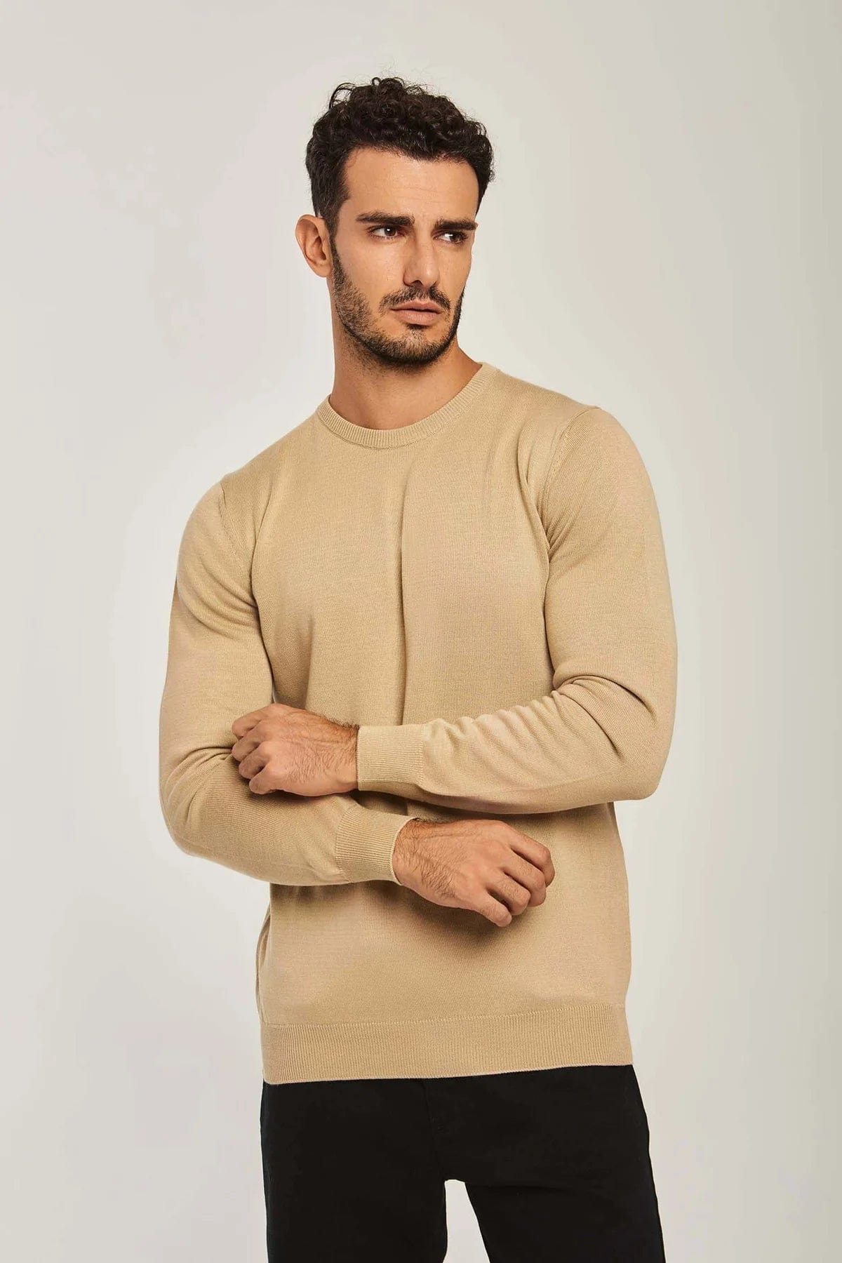 داليدرس بلوفر رجالي سادة كم طويل