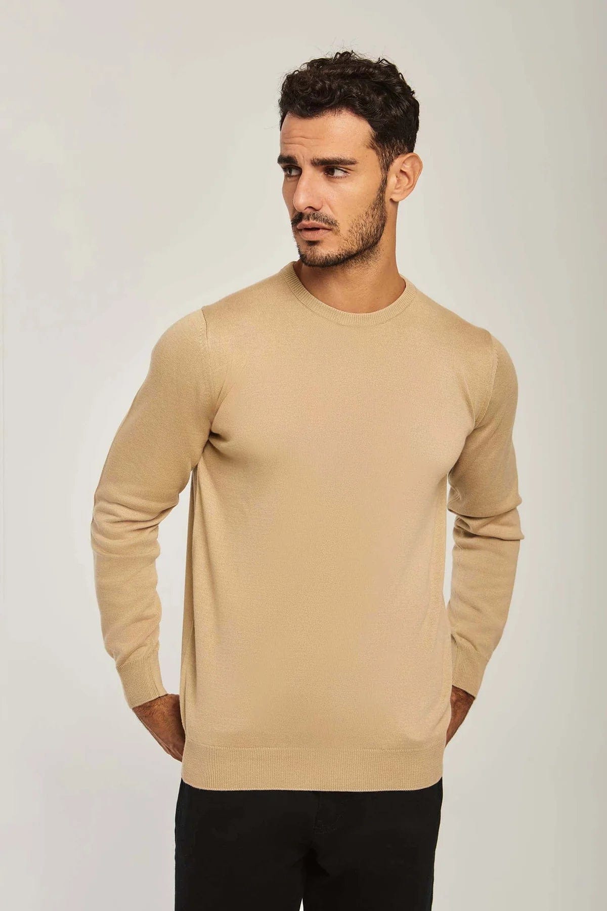 داليدرس بلوفر رجالي سادة كم طويل