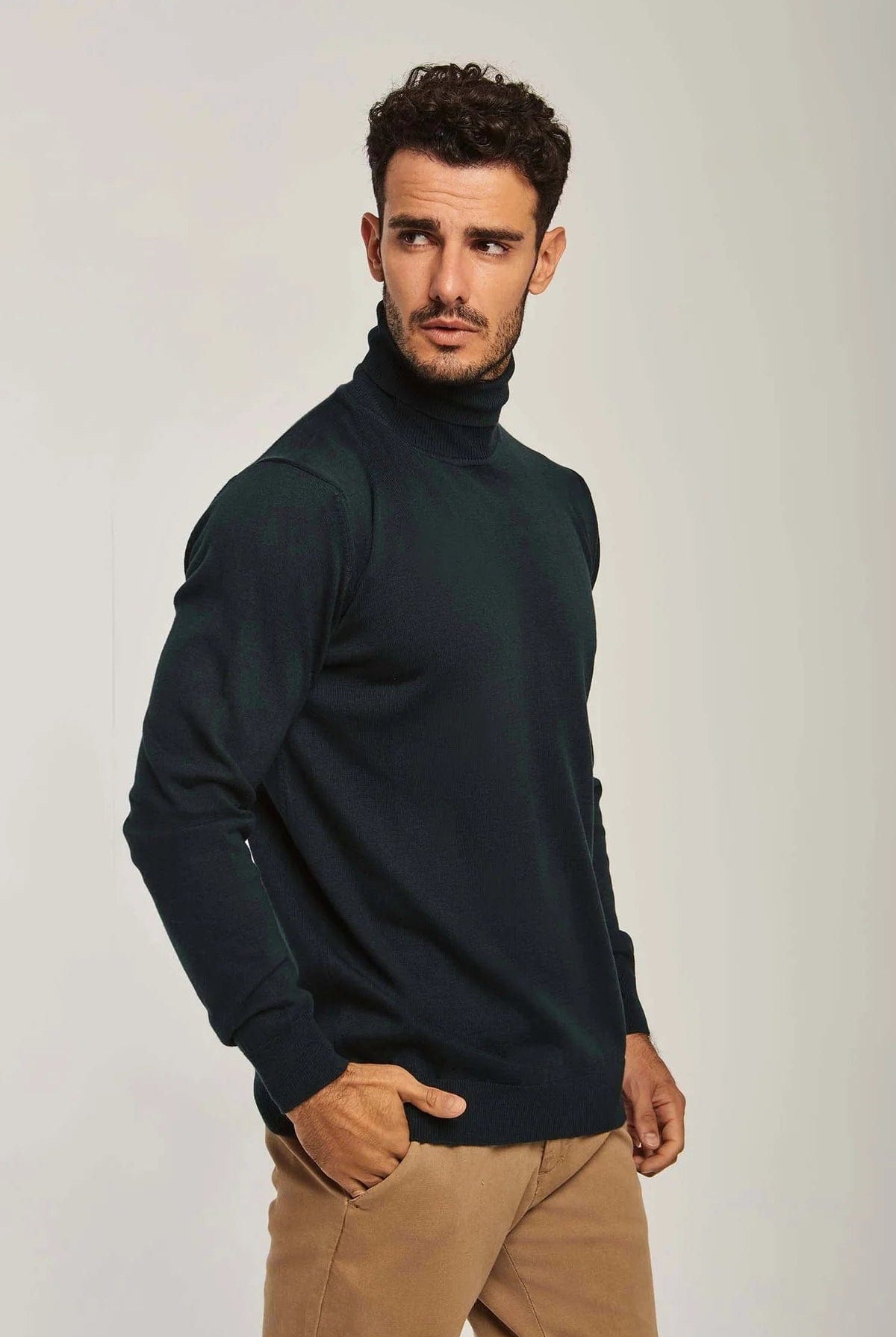 داليدرس بلوفر رجالي مخطط بالعرض بكم طويل