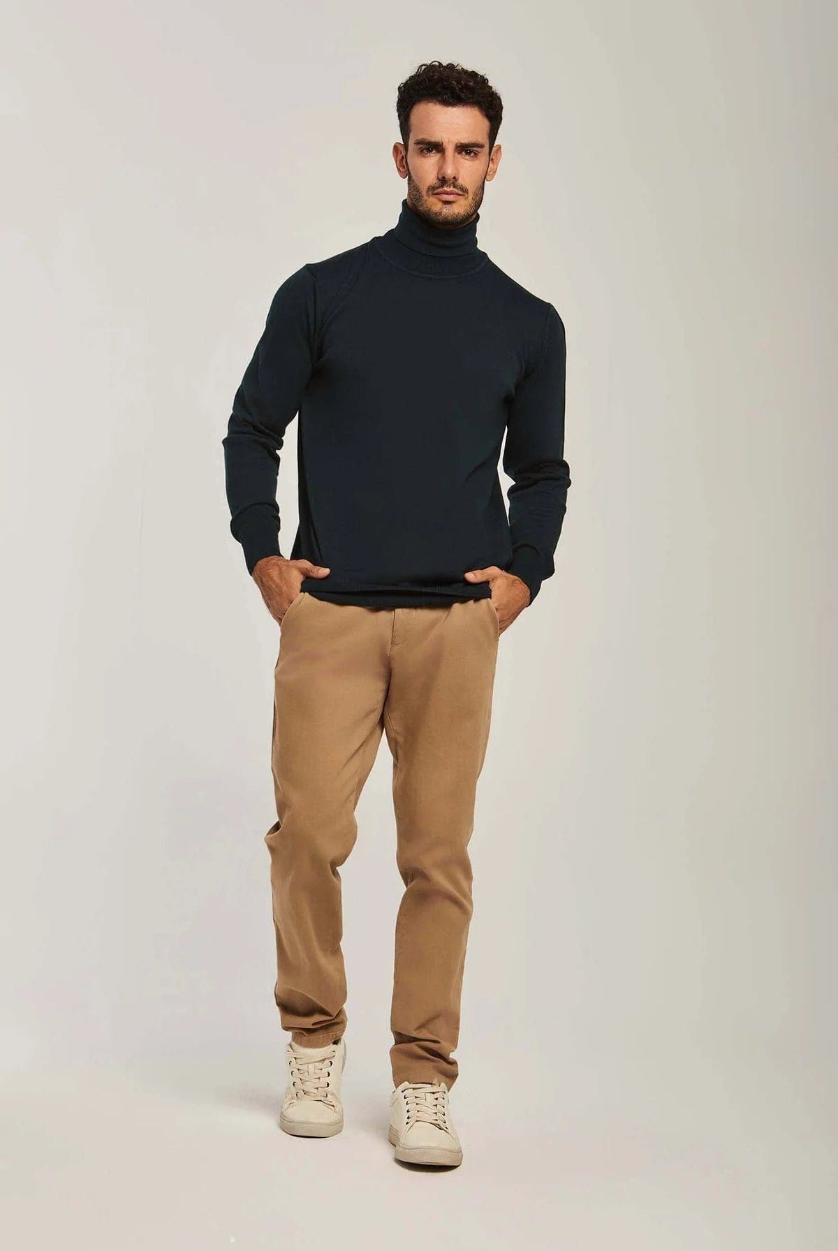 داليدرس بلوفر رجالي مخطط بالعرض بكم طويل