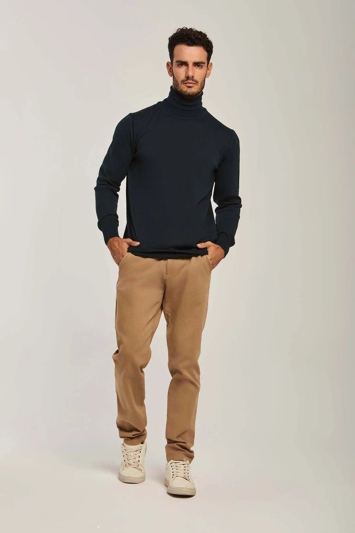 داليدرس بلوفر رجالي مخطط بالعرض بكم طويل