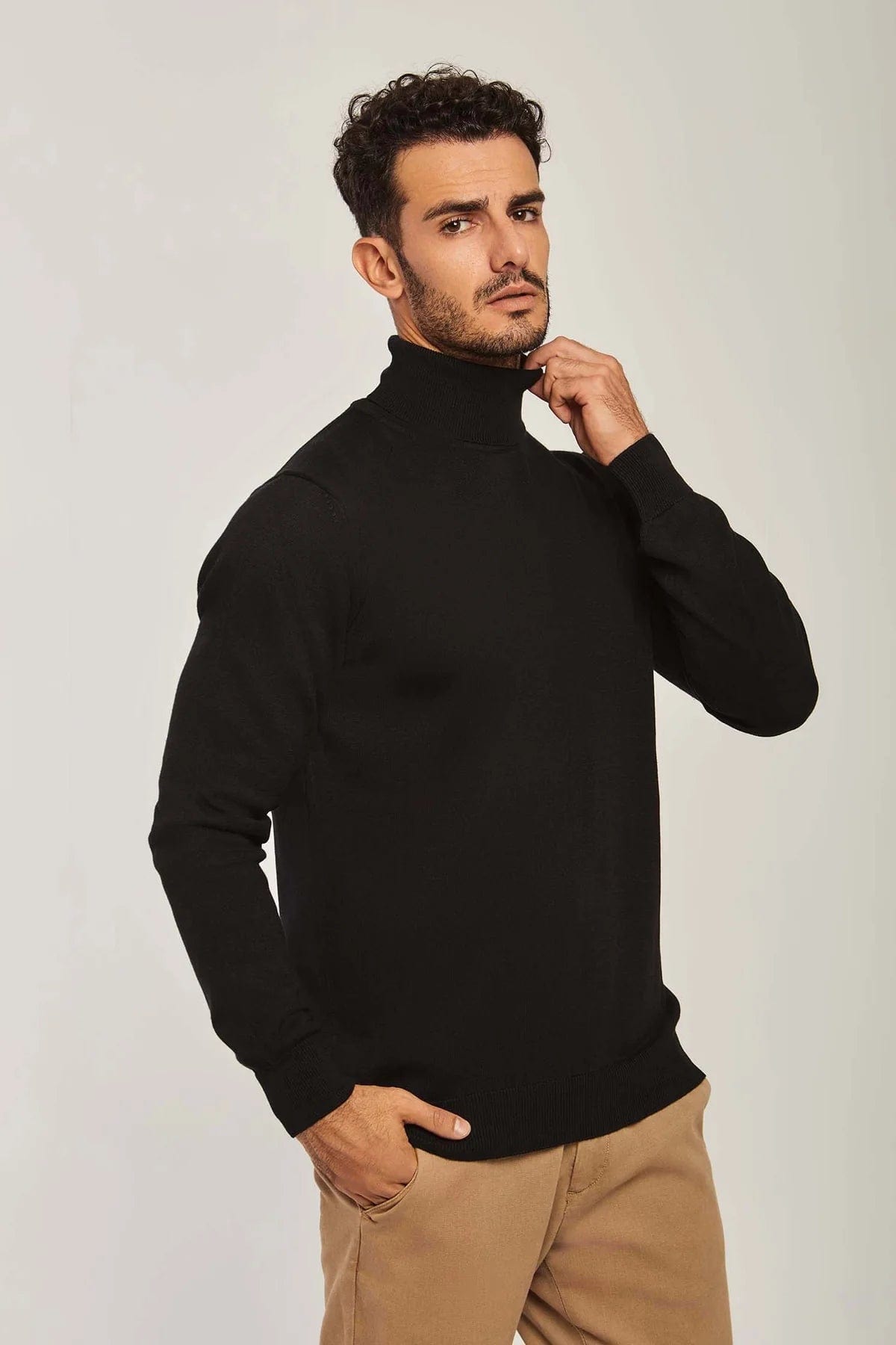 داليدرس بلوفر رجالي مخطط بالعرض بكم طويل